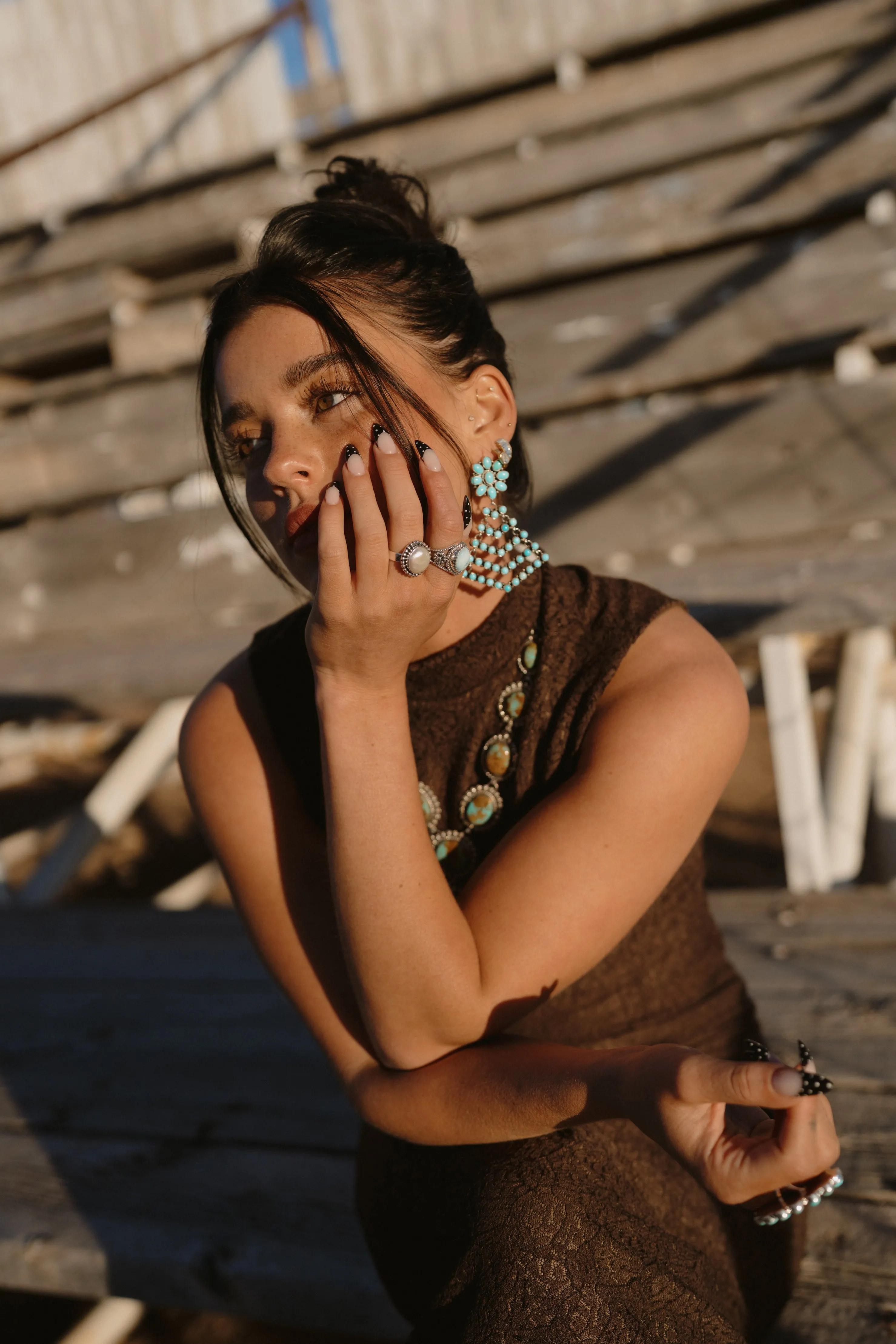 Lee Ring | Larimar sold by Goldie Lew product image thumbnail 2