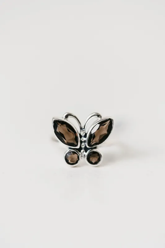 Flutter Ring | Smoky Quartz made by Goldie Lew