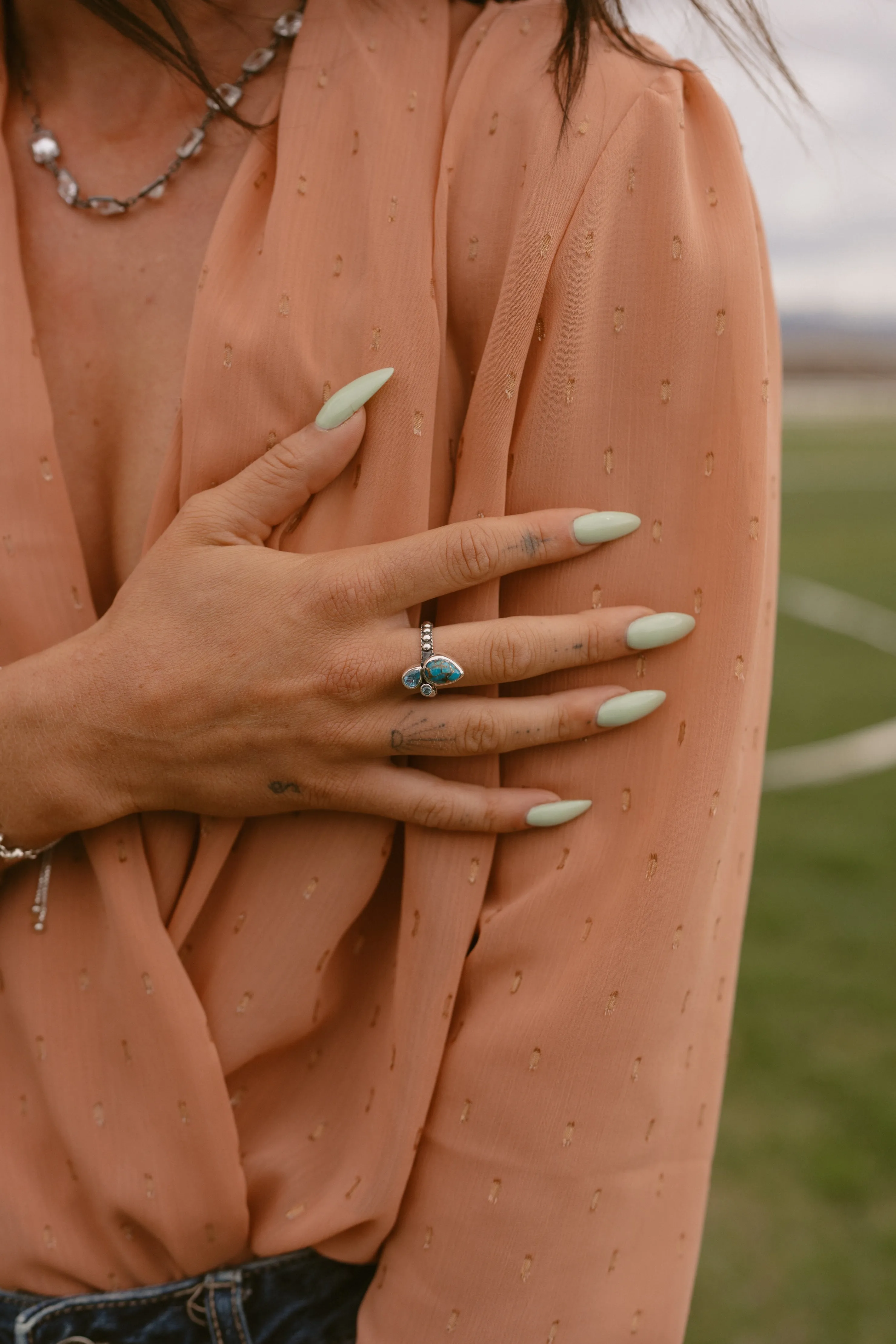 Toscani Ring | Turquoise sold by Goldie Lew product image thumbnail 2