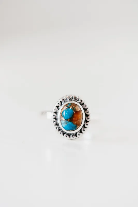 Louise Ring | Spiny Turquoise made by Goldie Lew