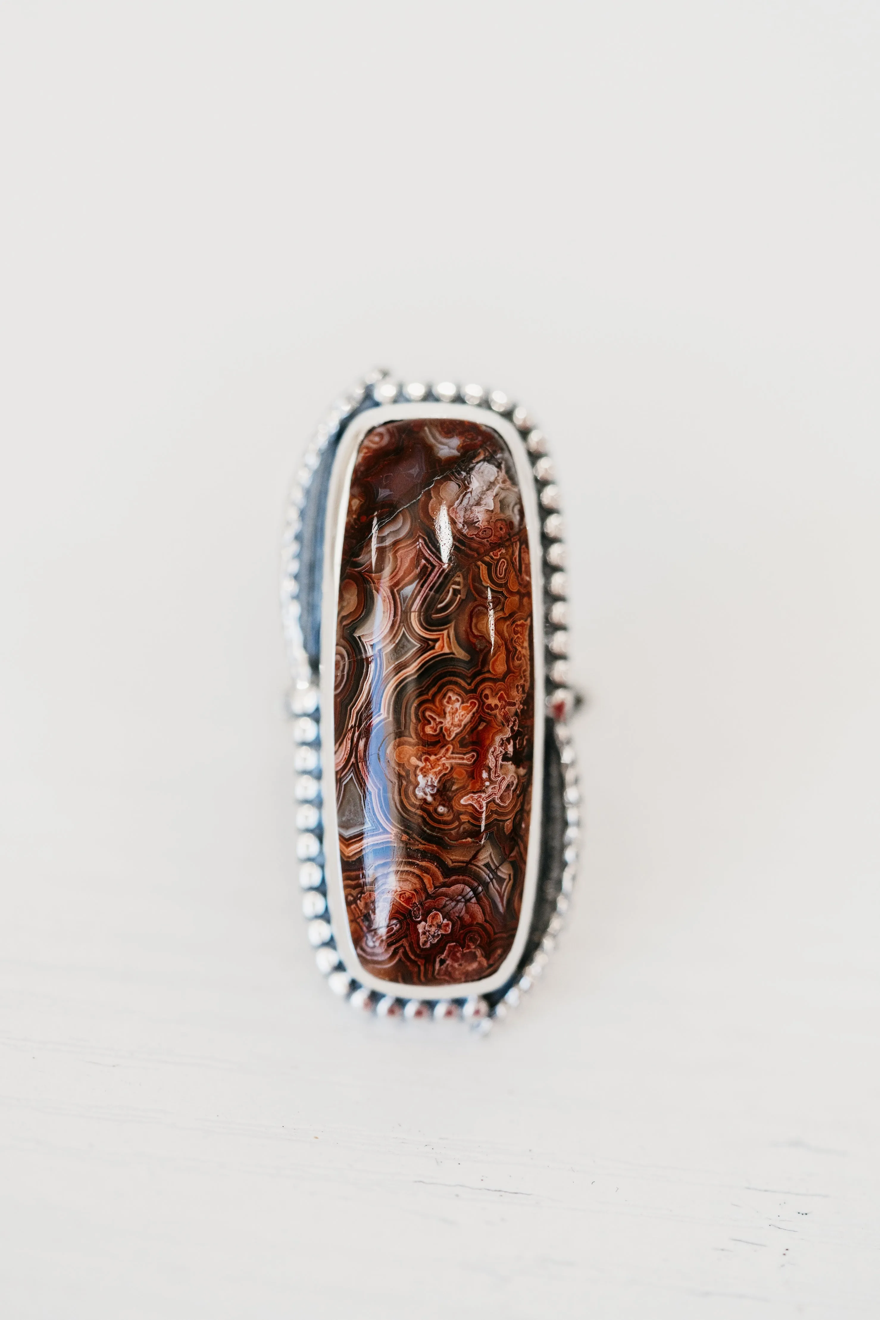 Bambi Ring | Crazy Lace Agate sold by Goldie Lew