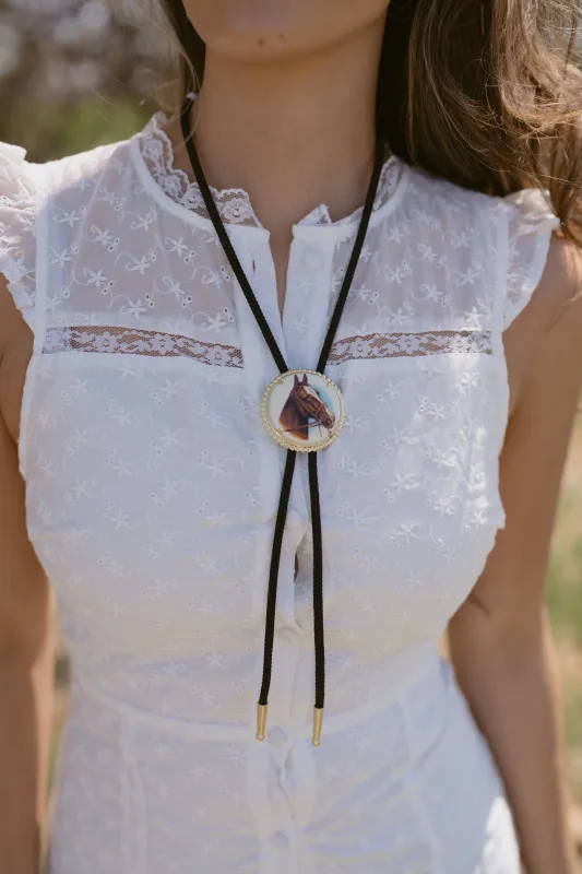 Paso Fino Bolo Tie made by Goldie Lew