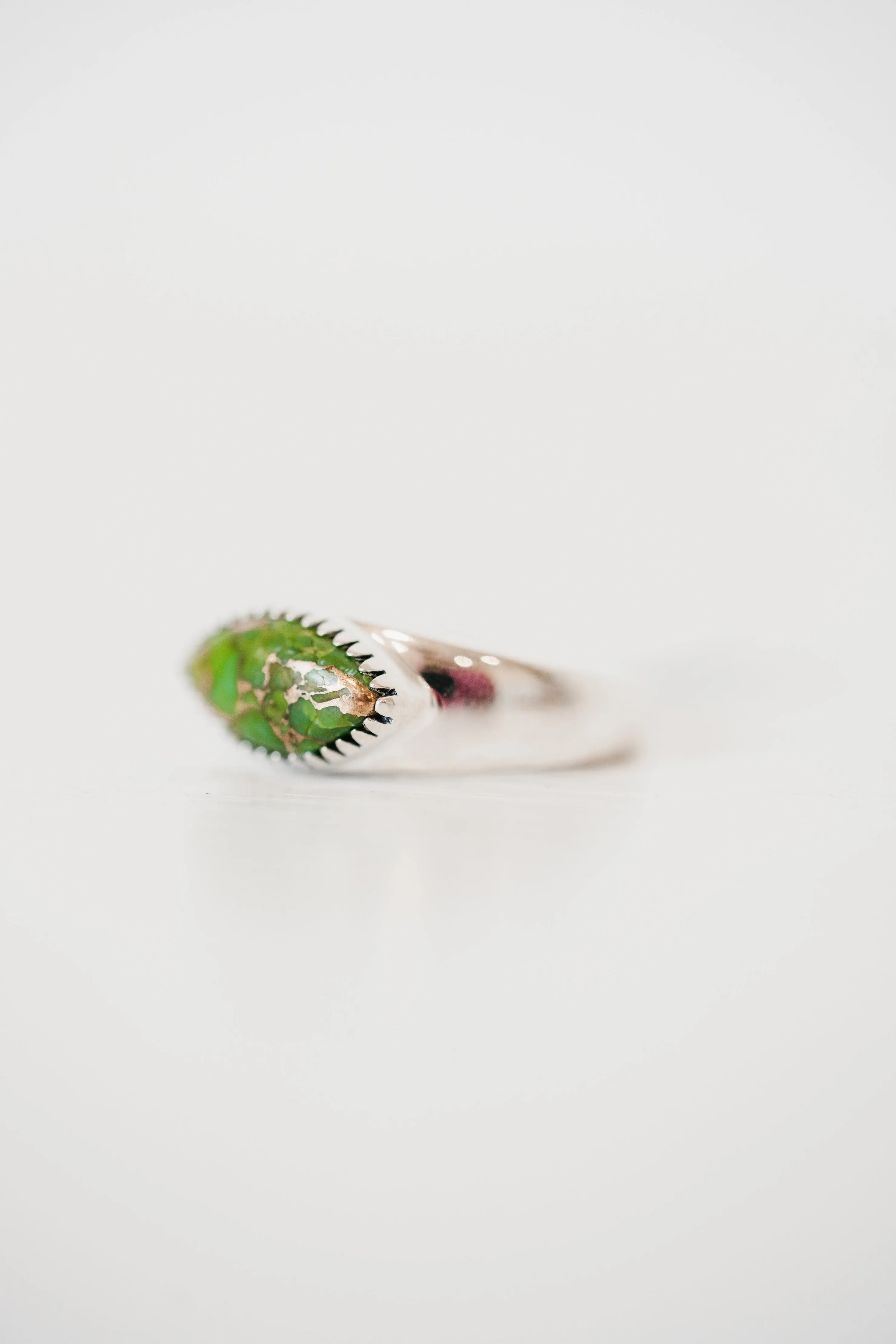Aveline Ring | Green Copper Turquoise sold by Goldie Lew product image thumbnail 3