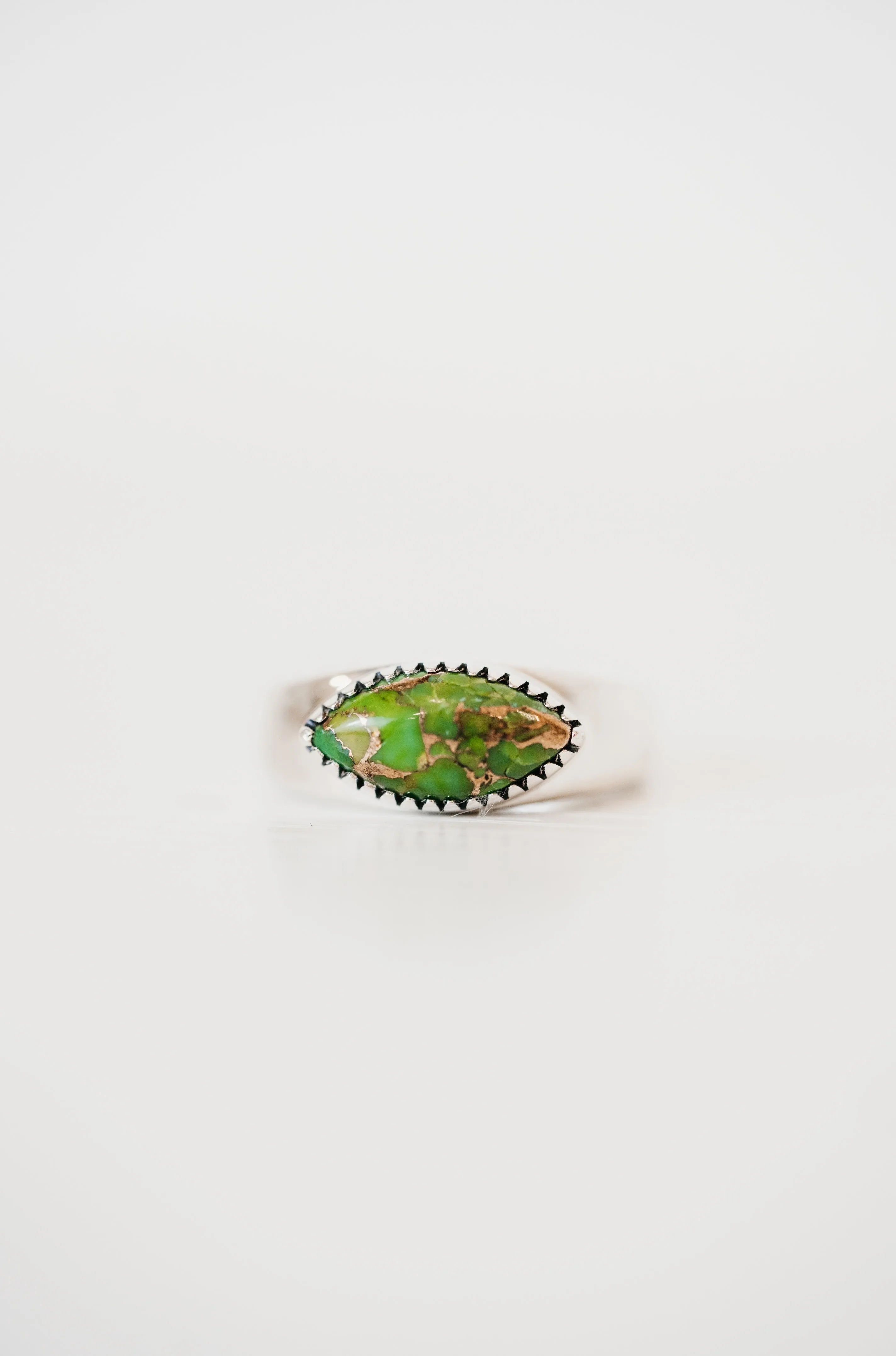 Aveline Ring | Green Copper Turquoise sold by Goldie Lew