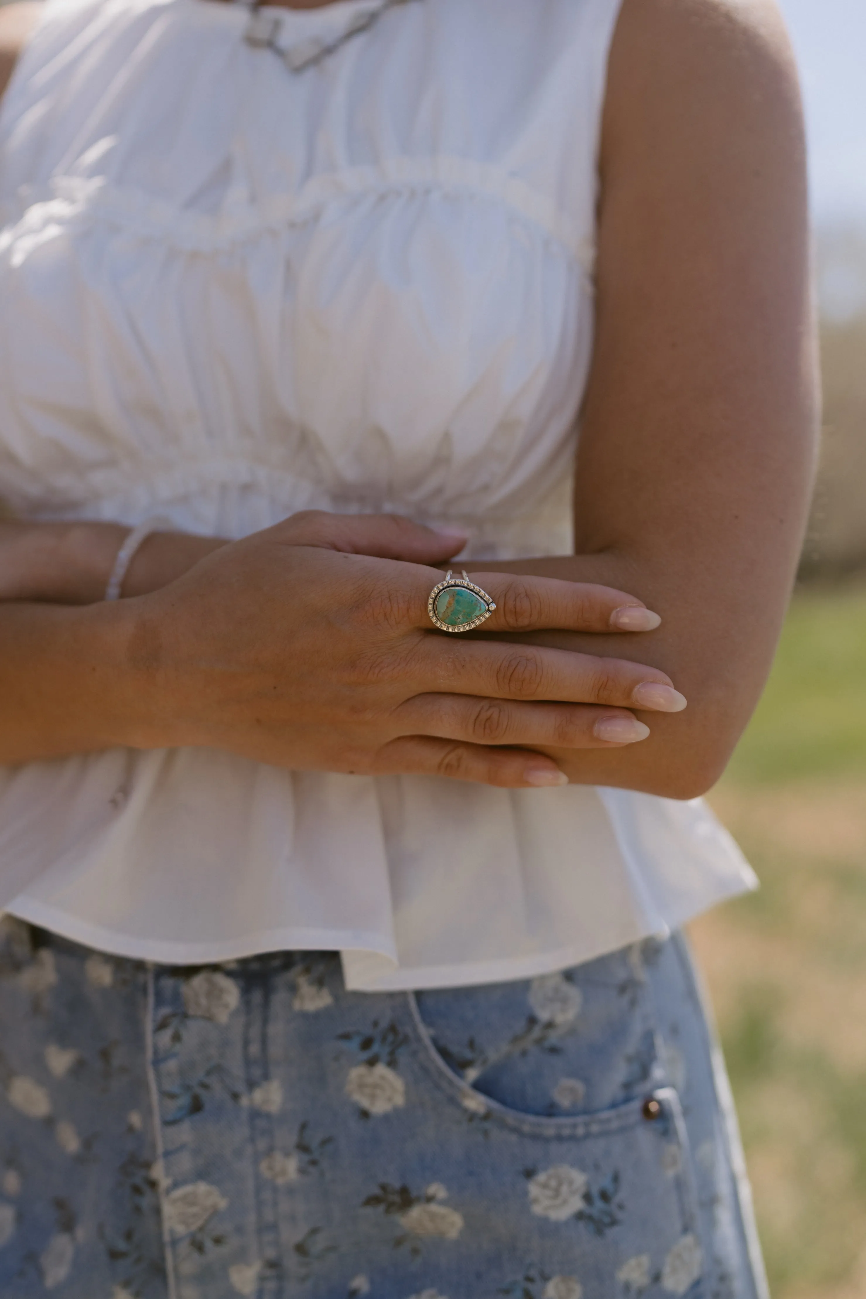 Reanna Ring | Turquoise sold by Goldie Lew product image thumbnail 2