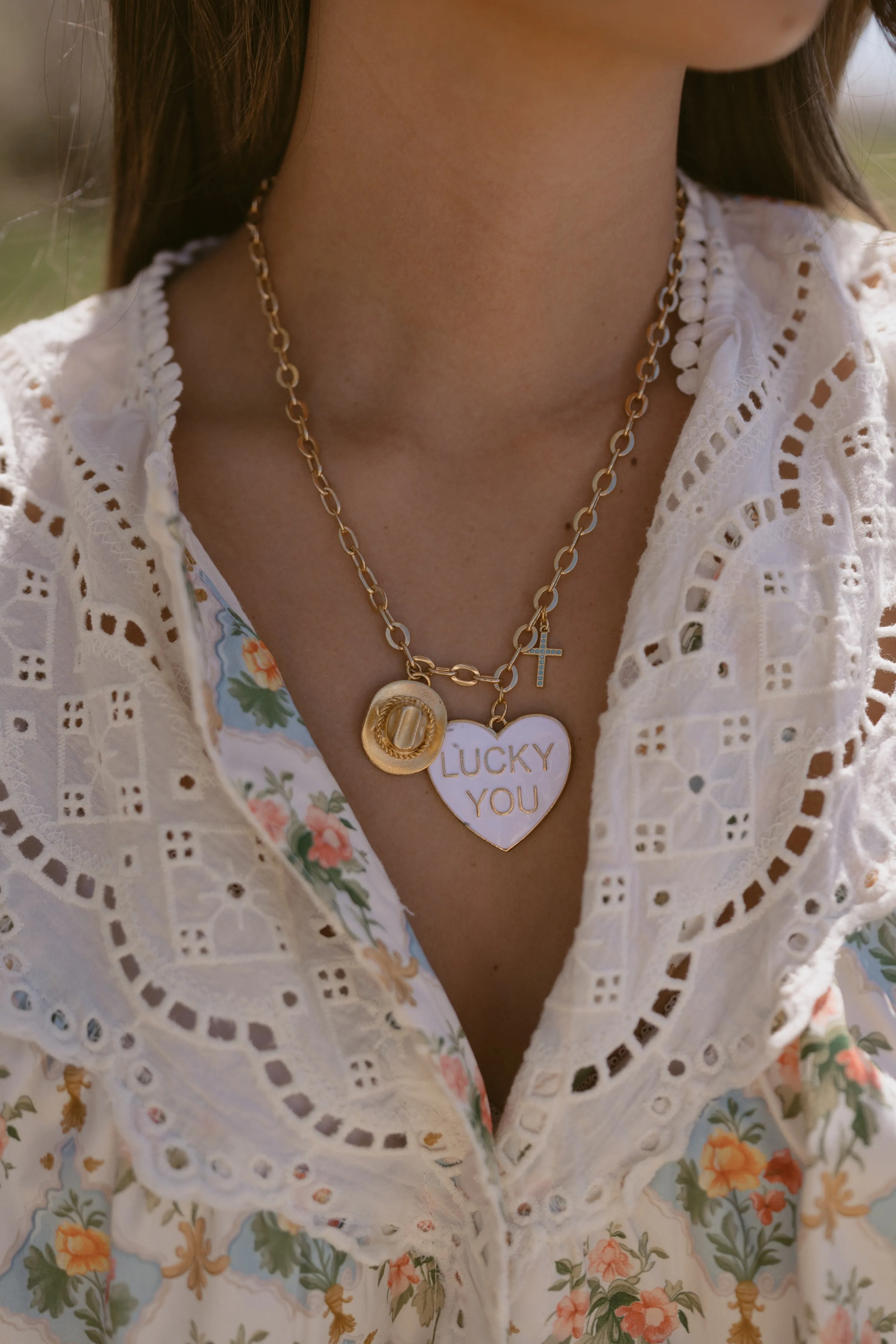 Lucky You Necklace #1 sold by Goldie Lew product image thumbnail 3
