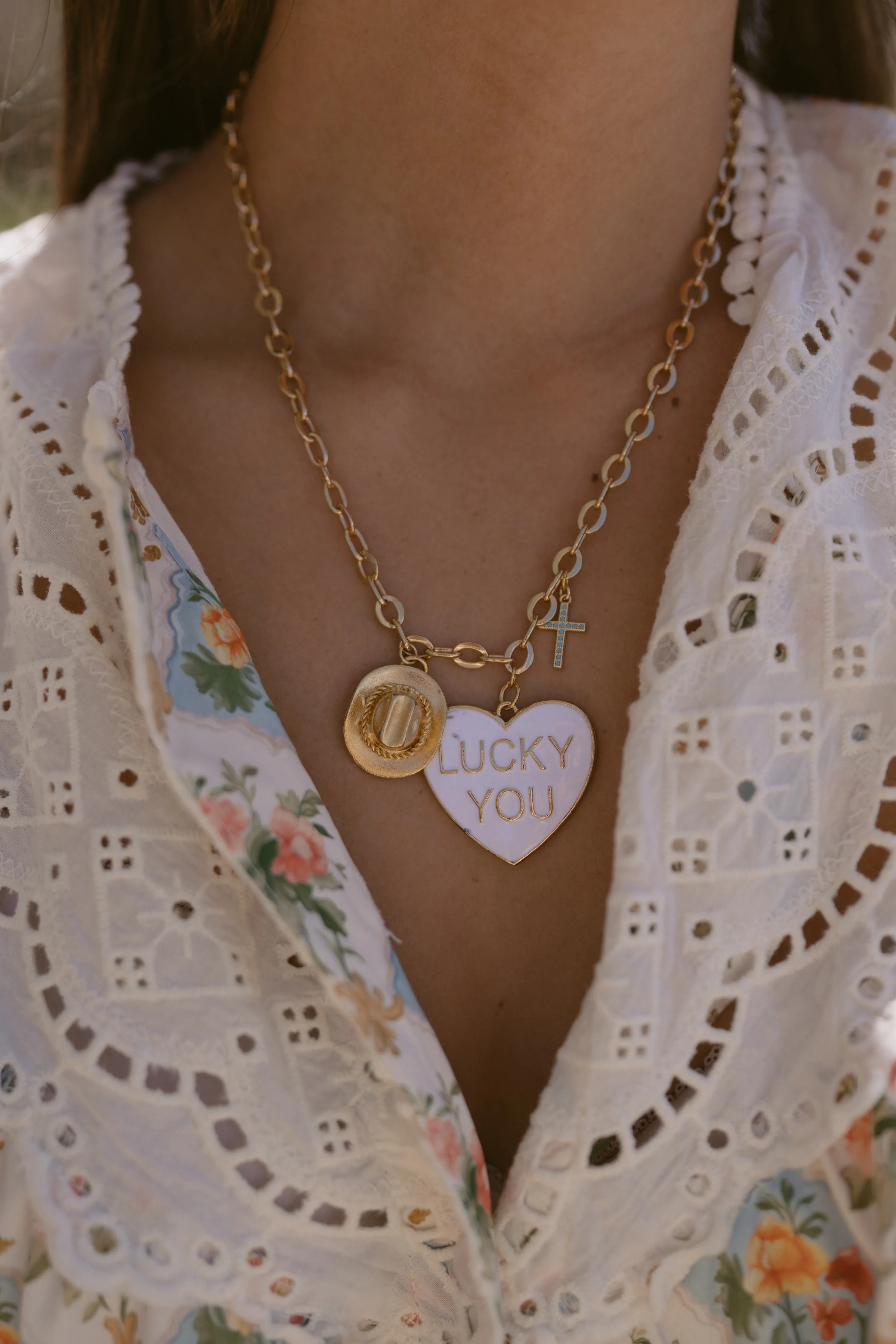 Lucky You Necklace #1 sold by Goldie Lew product image thumbnail 4