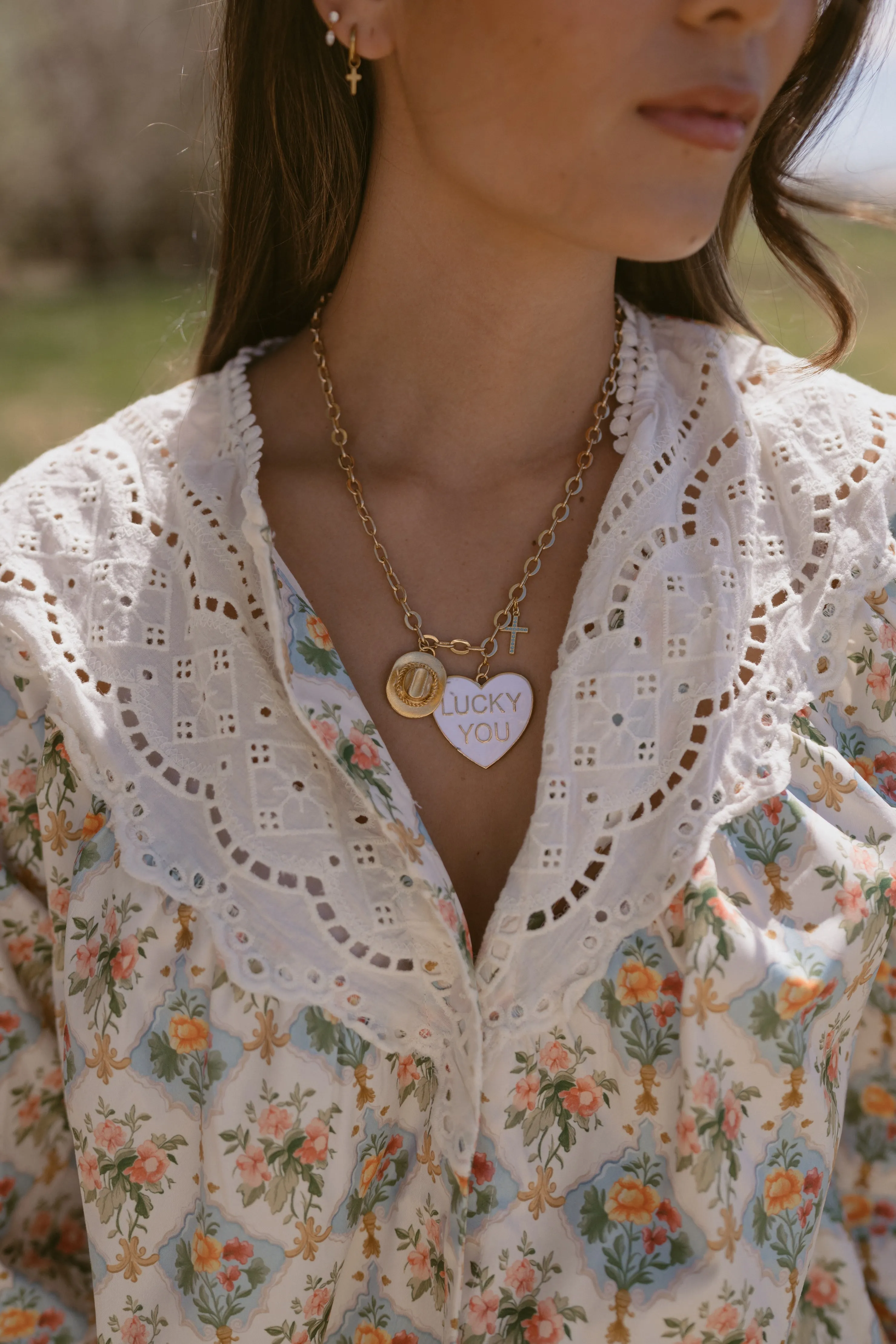 Lucky You Necklace #1 sold by Goldie Lew