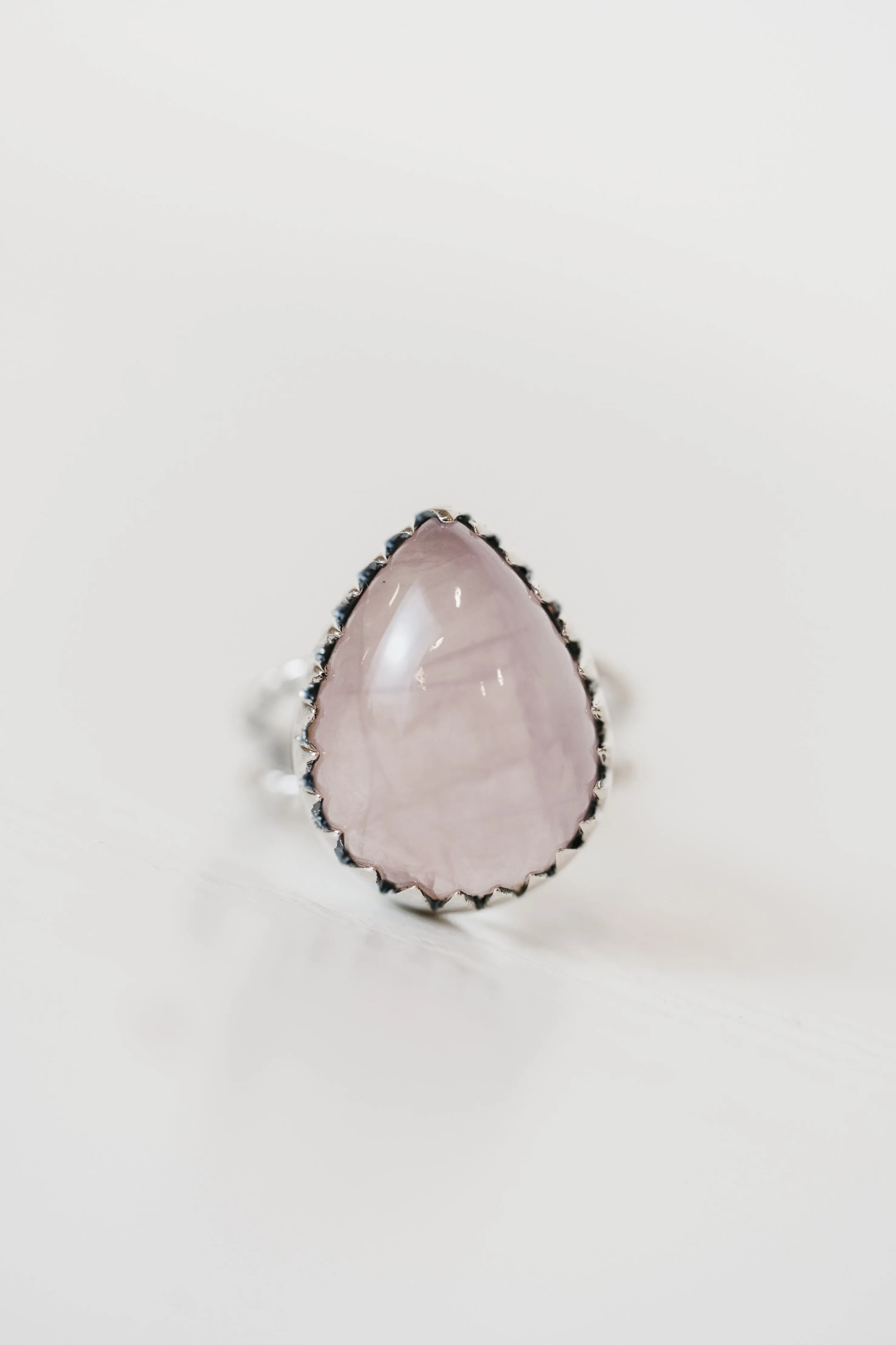 Tula Ring | Rose Quartz sold by Goldie Lew