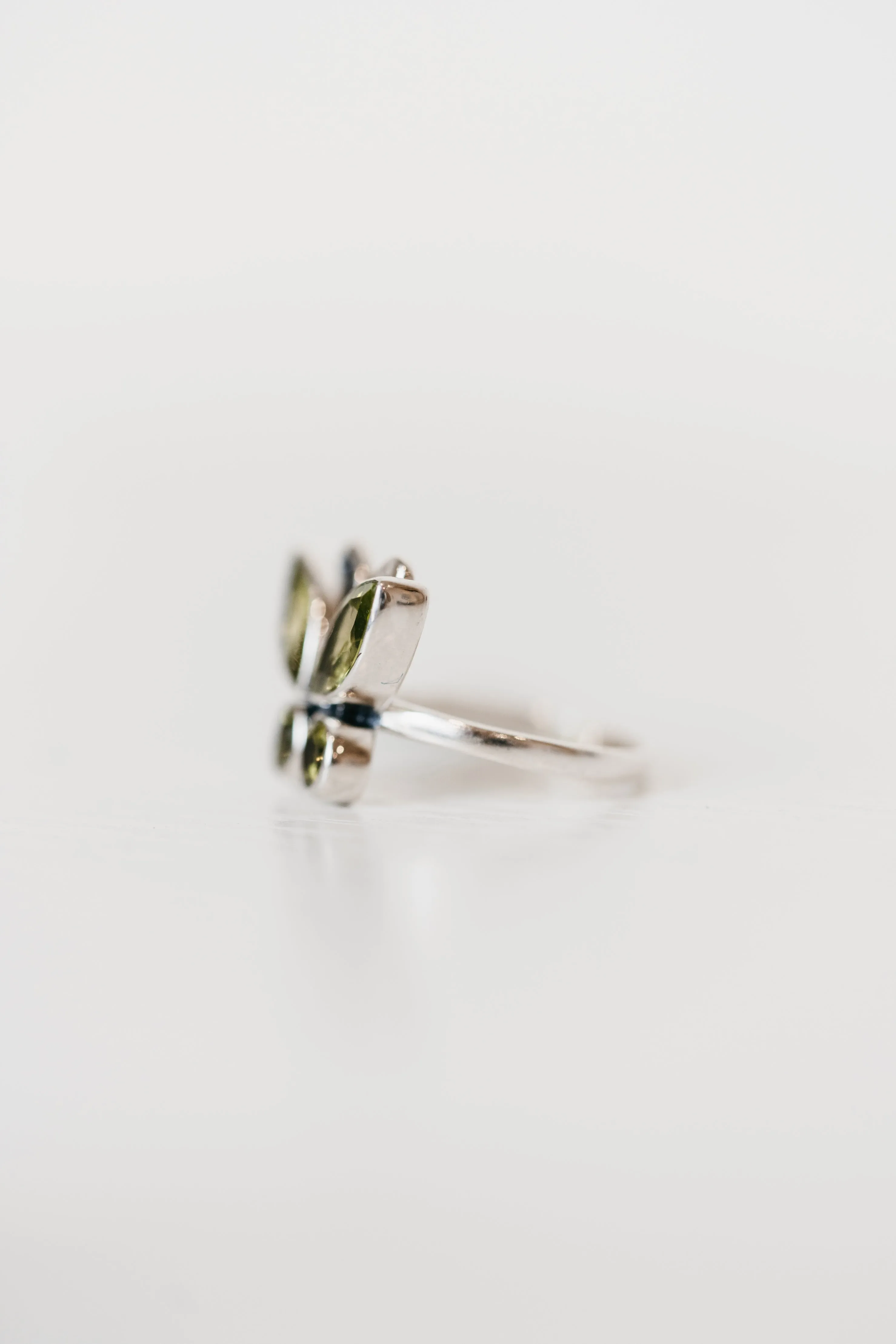 Flutter Ring | Green Peridot sold by Goldie Lew product image thumbnail 3