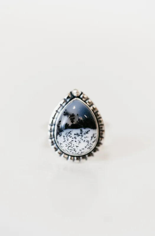 Vernette Ring | Dendritic Opal made by Goldie Lew