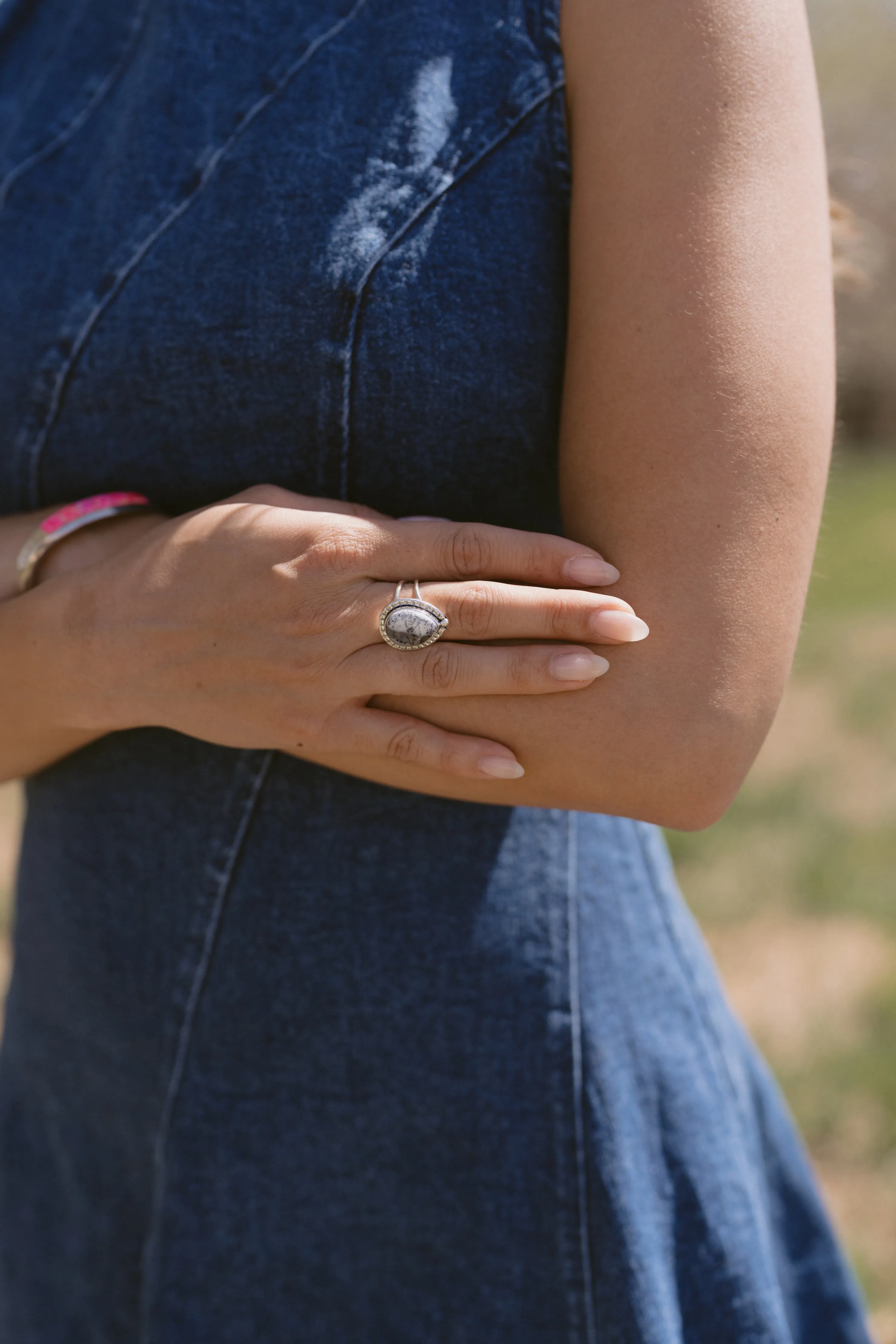 Vernette Ring | Dendritic Opal sold by Goldie Lew product image thumbnail 2