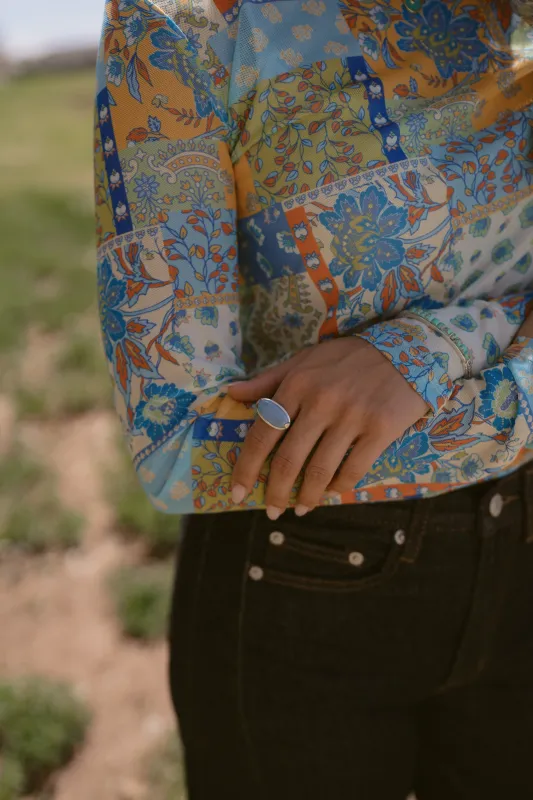 Bahar Ring | Blue Opal made by Goldie Lew