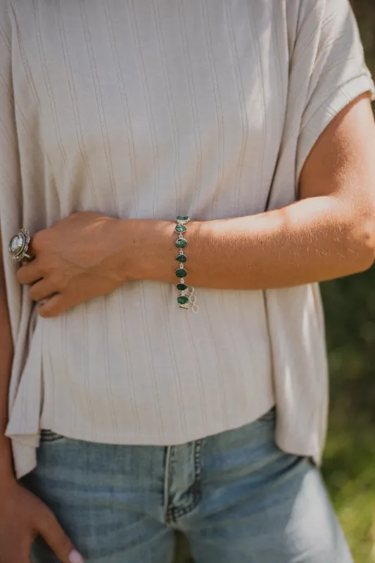 Verdelle Bracelet | Malachite Fiber made by Goldie Lew