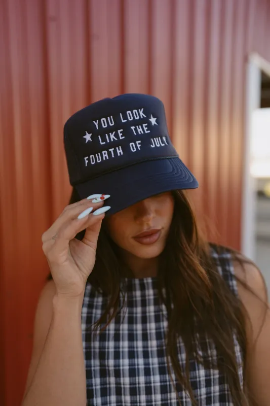 4th Of July Trucker Hat made by Goldie Lew