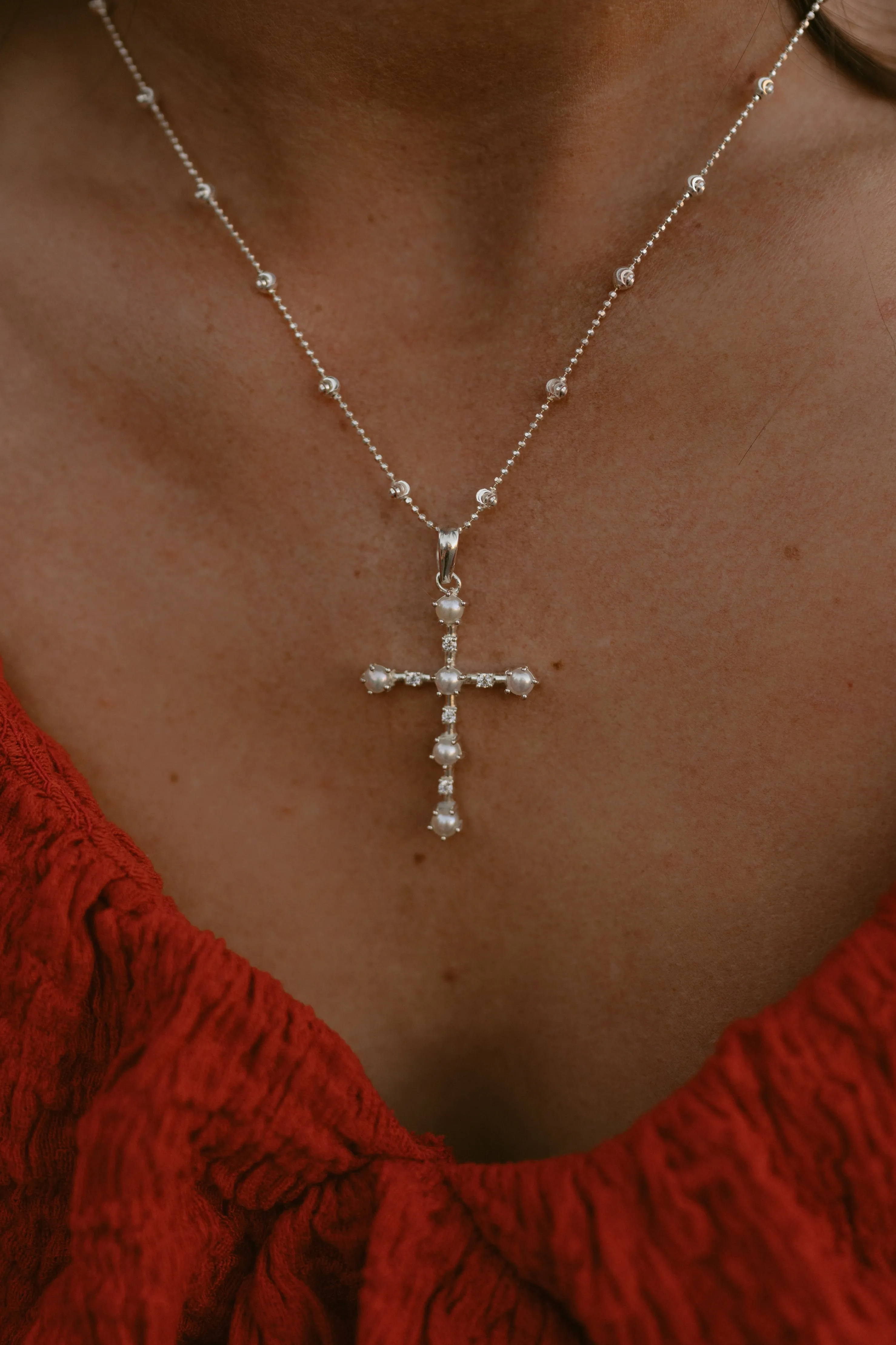 Pearly Girl Necklace | #2 sold by Goldie Lew product image thumbnail 3