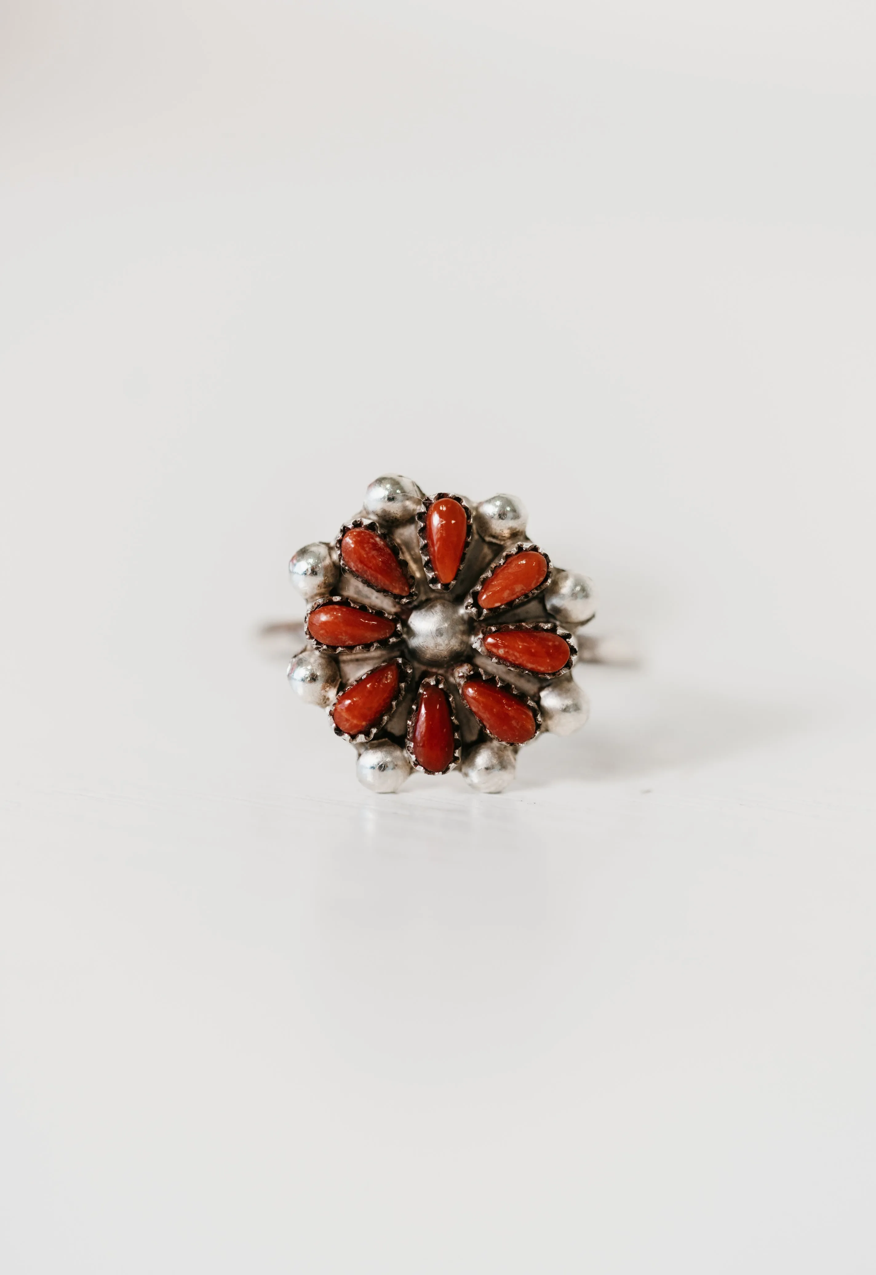 Lush Ring | Coral sold by Goldie Lew