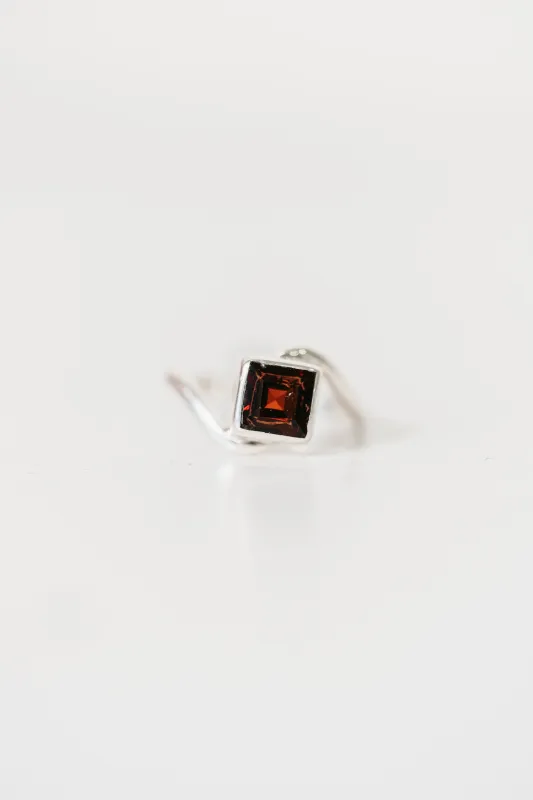 Leona Ring | Red Garnet made by Goldie Lew