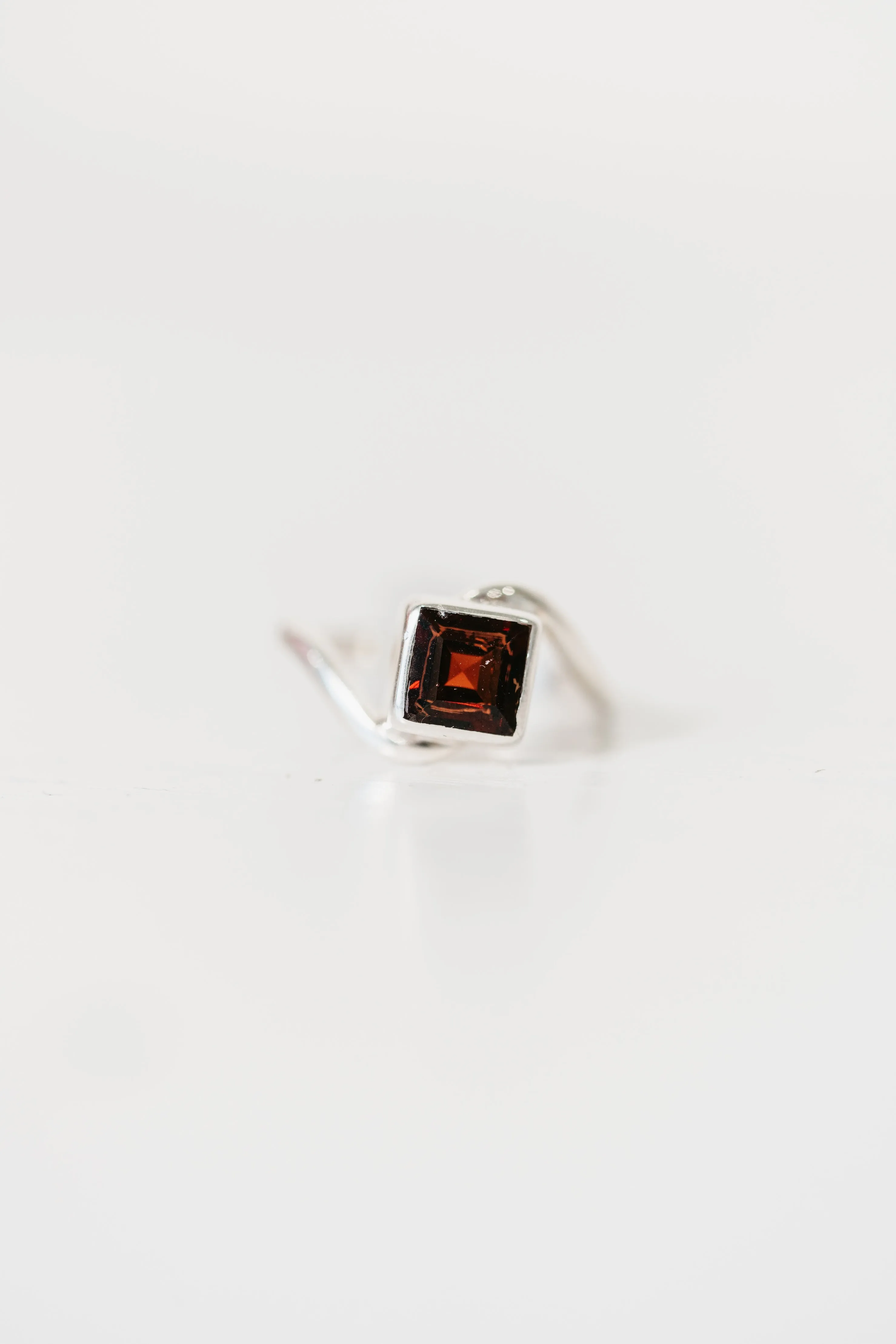Leona Ring | Red Garnet sold by Goldie Lew