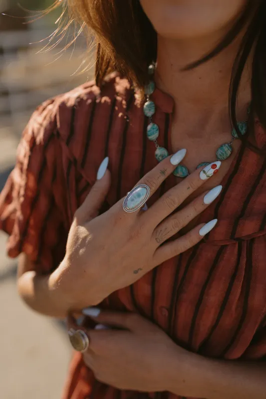 Julia Ring | Larimar made by Goldie Lew