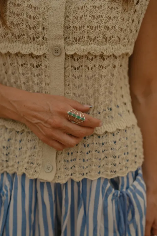 Alev Ring | Emerald made by Goldie Lew
