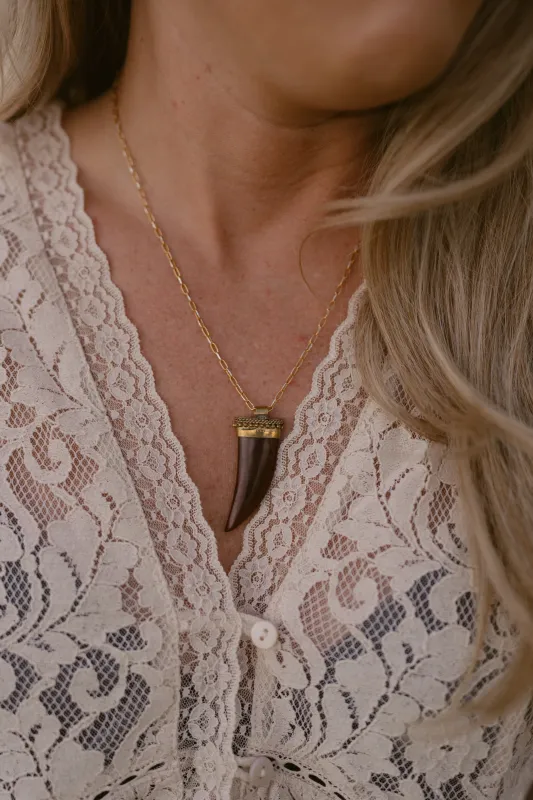 Wild Crest Necklace made by Goldie Lew