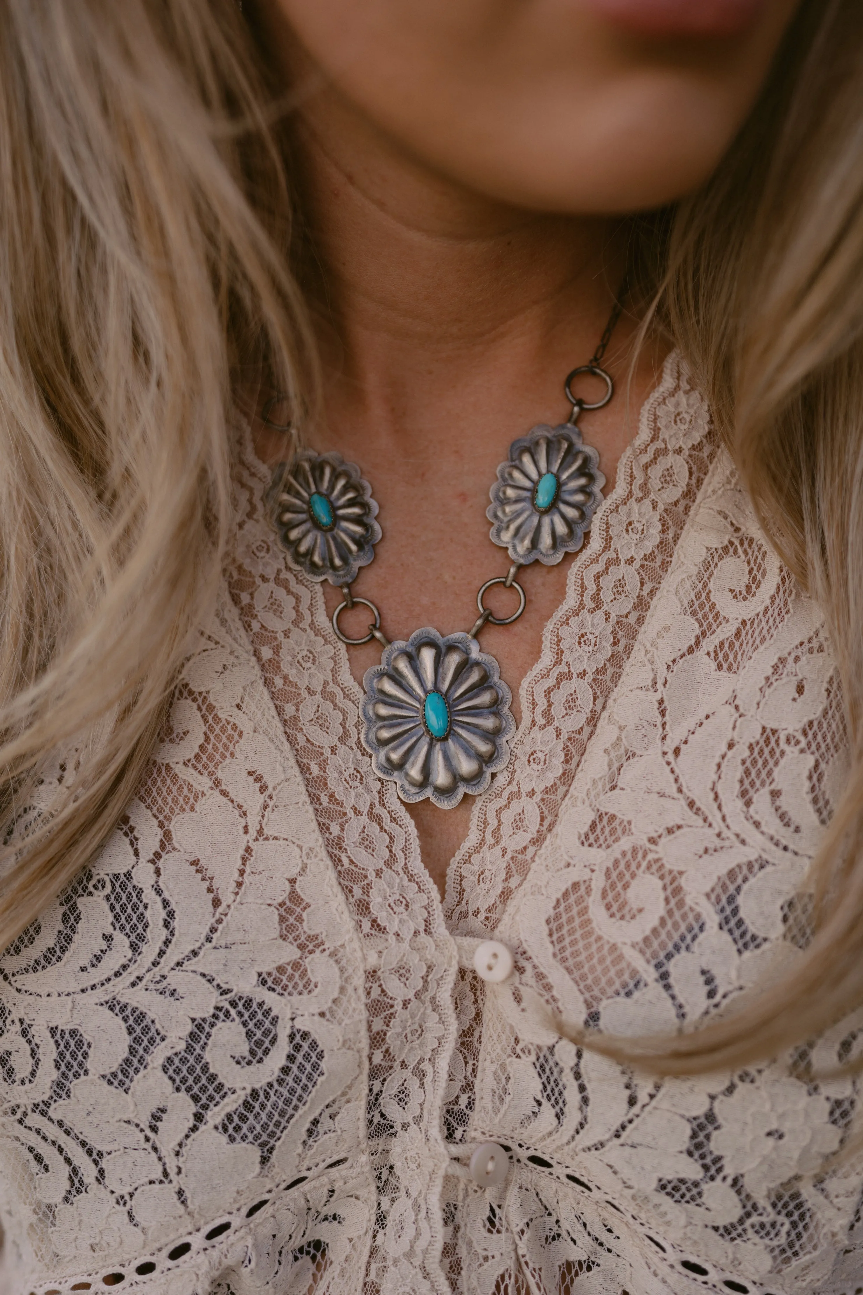 Small Concho Necklace sold by Goldie Lew product image thumbnail 2