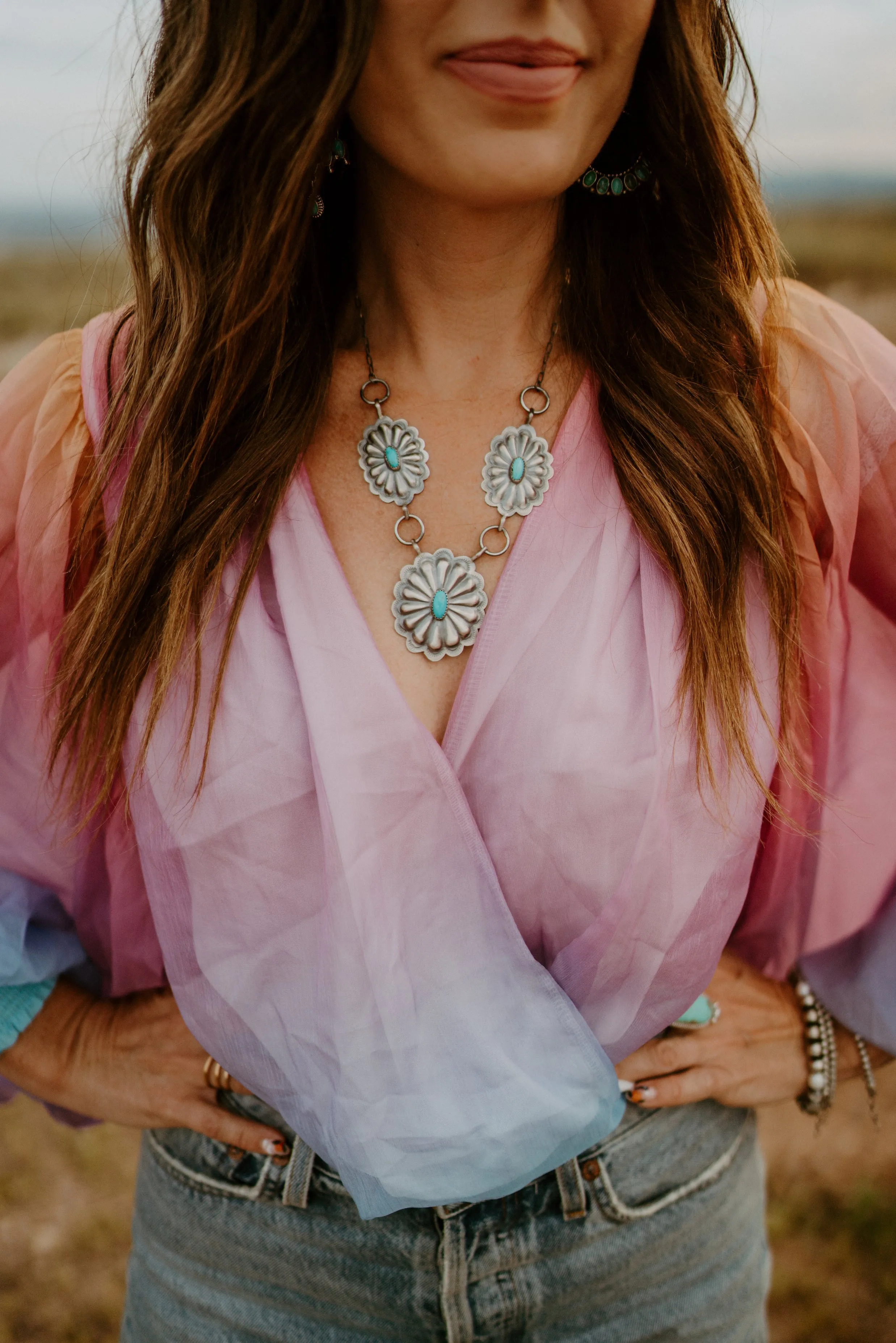 Small Concho Necklace sold by Goldie Lew product image thumbnail 3