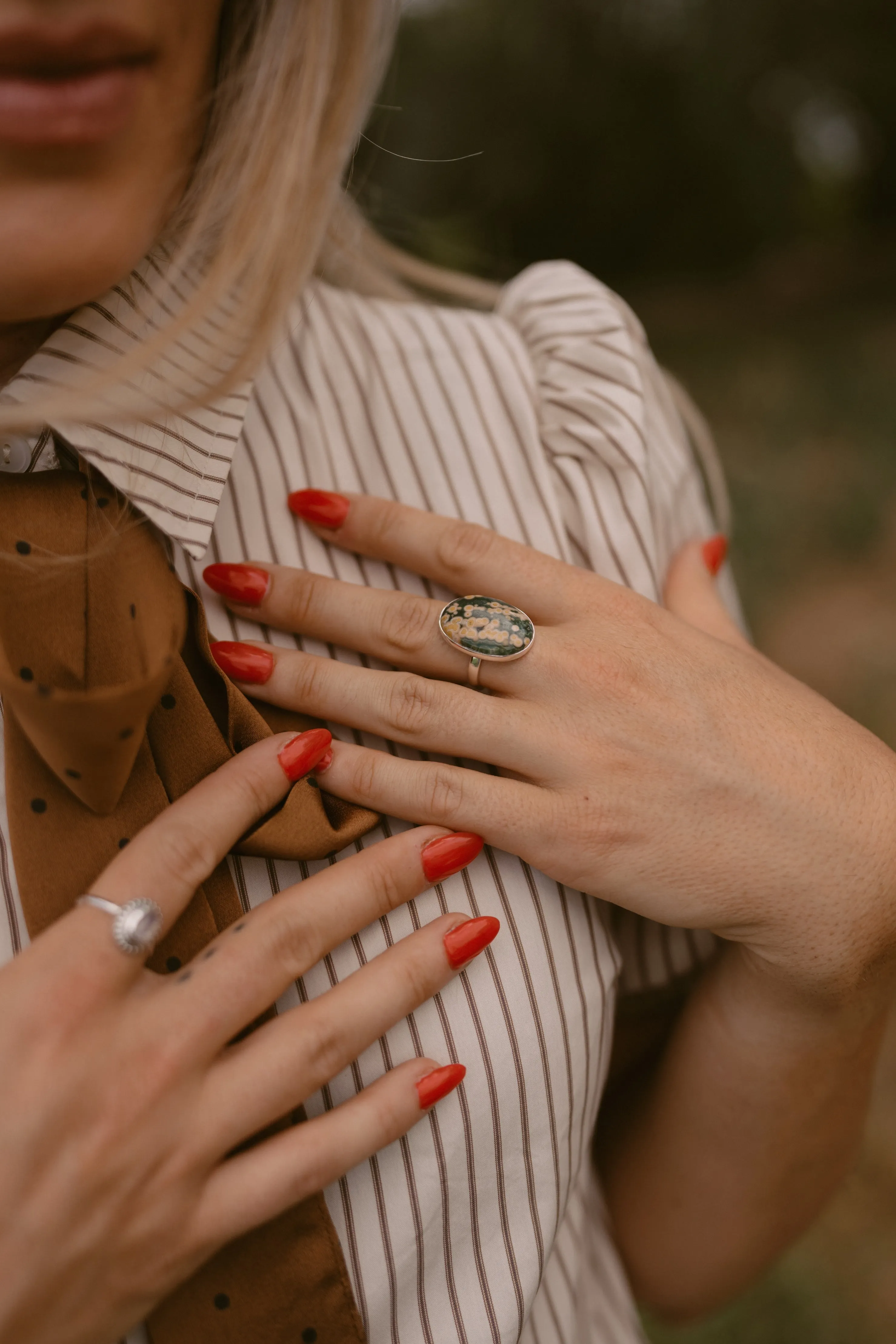 Natabelle Ring | Ocean Jasper sold by Goldie Lew product image thumbnail 2