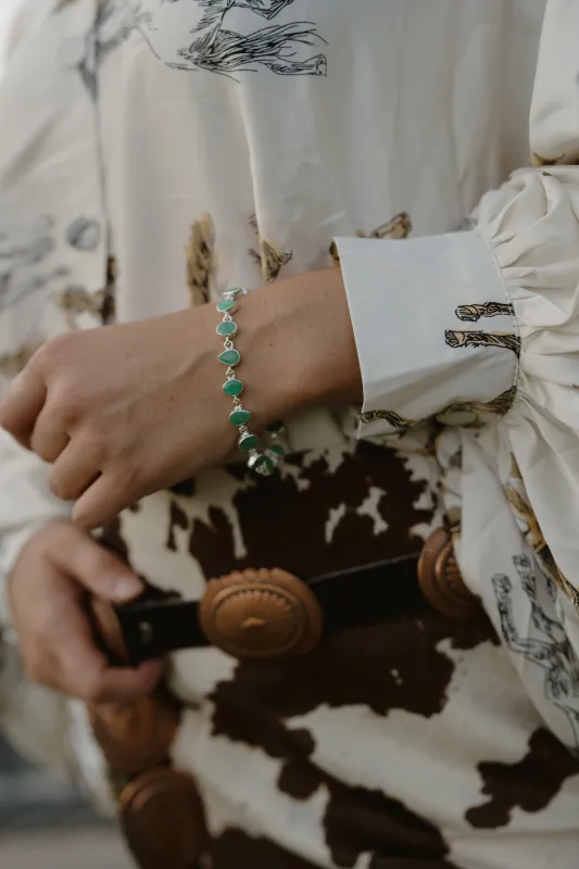 Iggy Bracelet | Emerald made by Goldie Lew