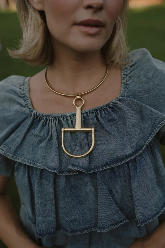 Cavalier Bit Necklace made by Goldie Lew