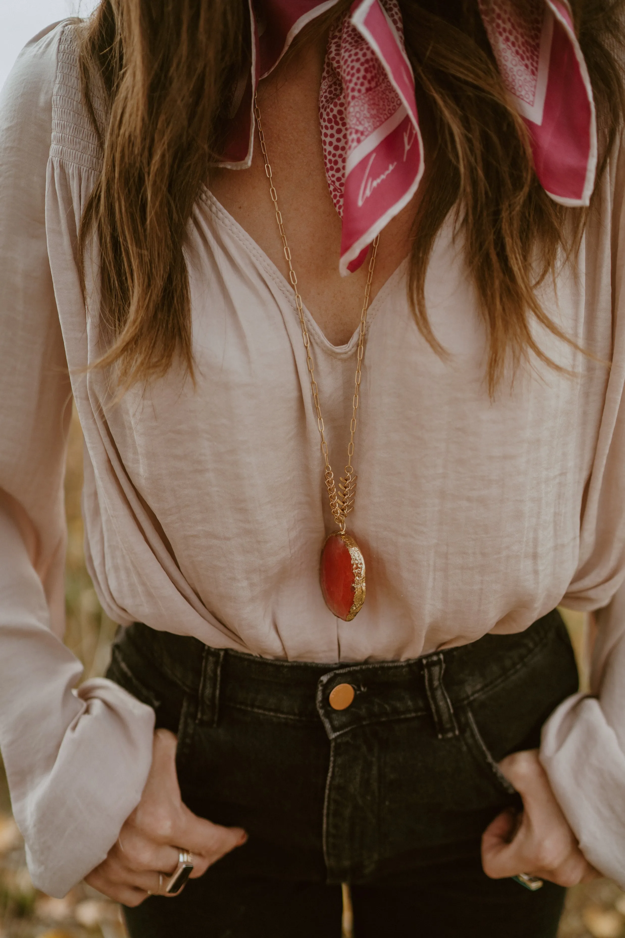 Pink Lady Necklace sold by Goldie Lew product image thumbnail 2