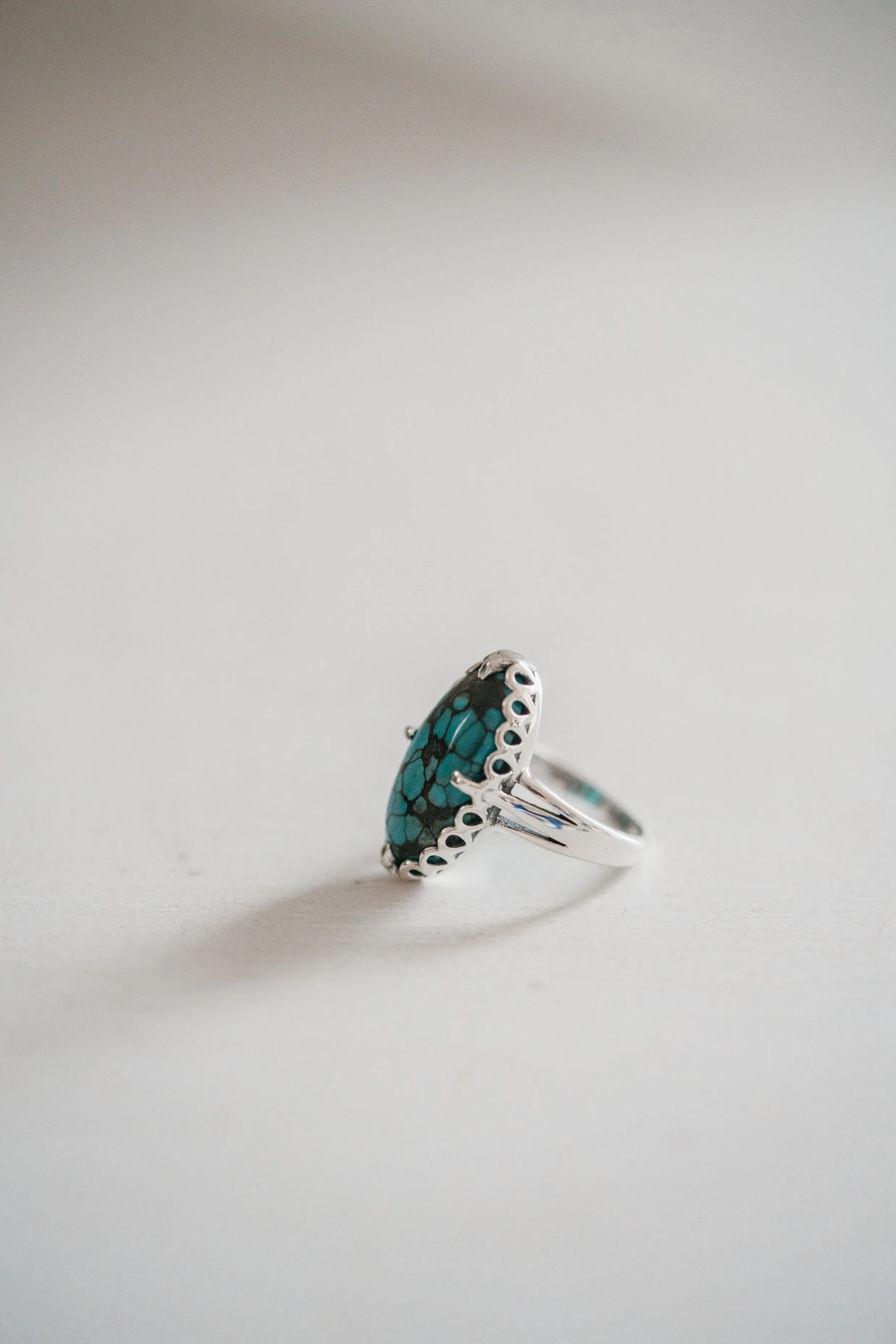 Bridget Ring | Tibetan Turquoise sold by Goldie Lew product image thumbnail 2