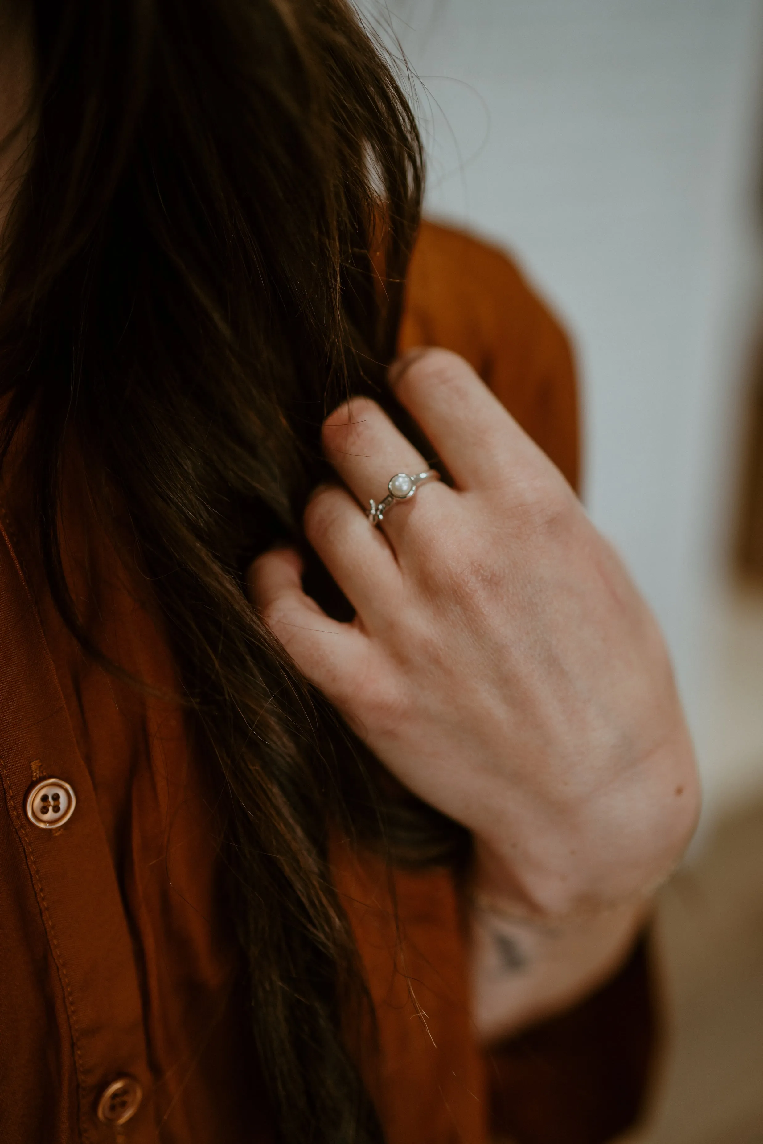 Lucas Ring | Pearl sold by Goldie Lew product image thumbnail 2