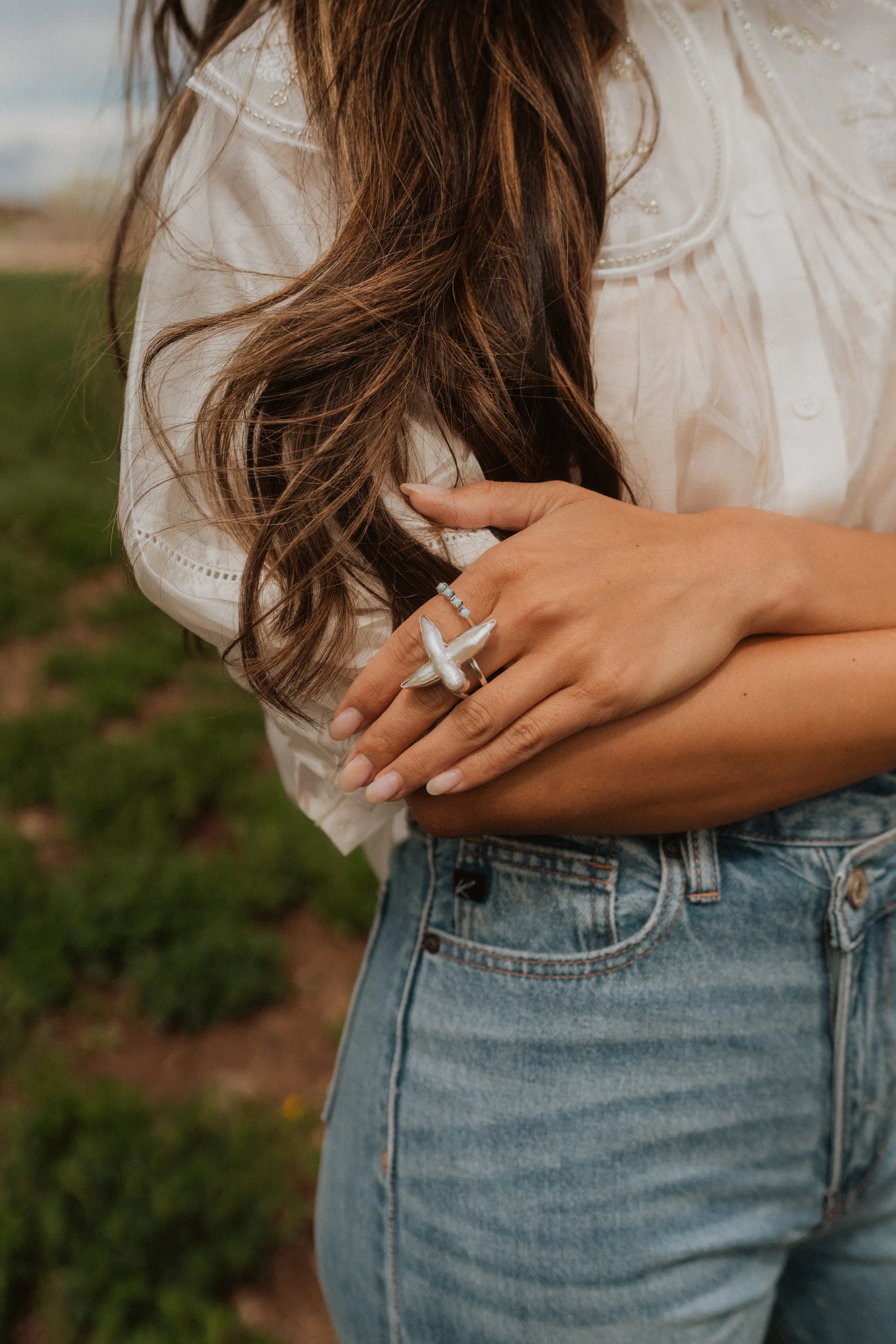 Shelby Ring | Larimar sold by Goldie Lew product image thumbnail 2