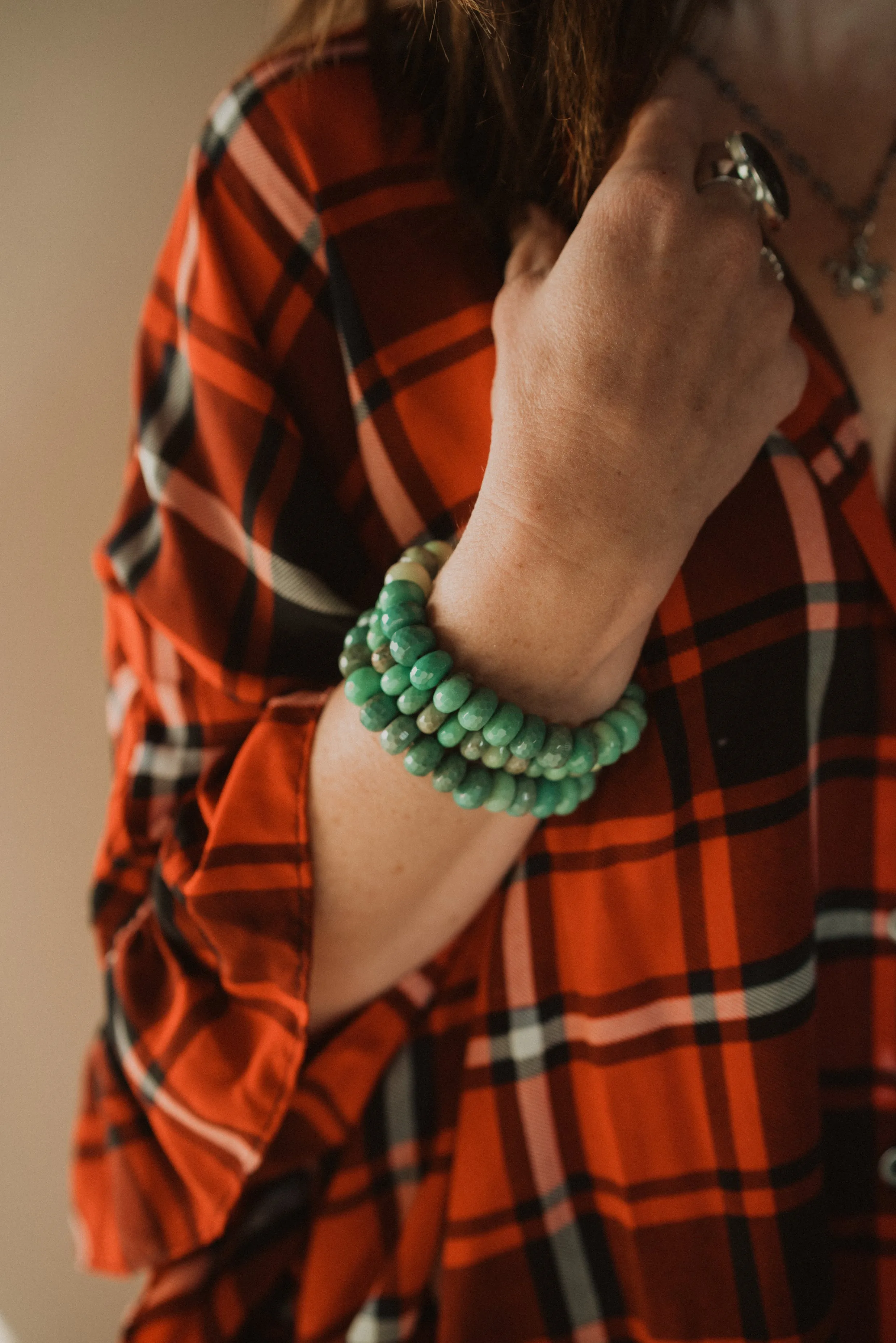 Green Chrysoprase Bracelet sold by Goldie Lew product image thumbnail 4