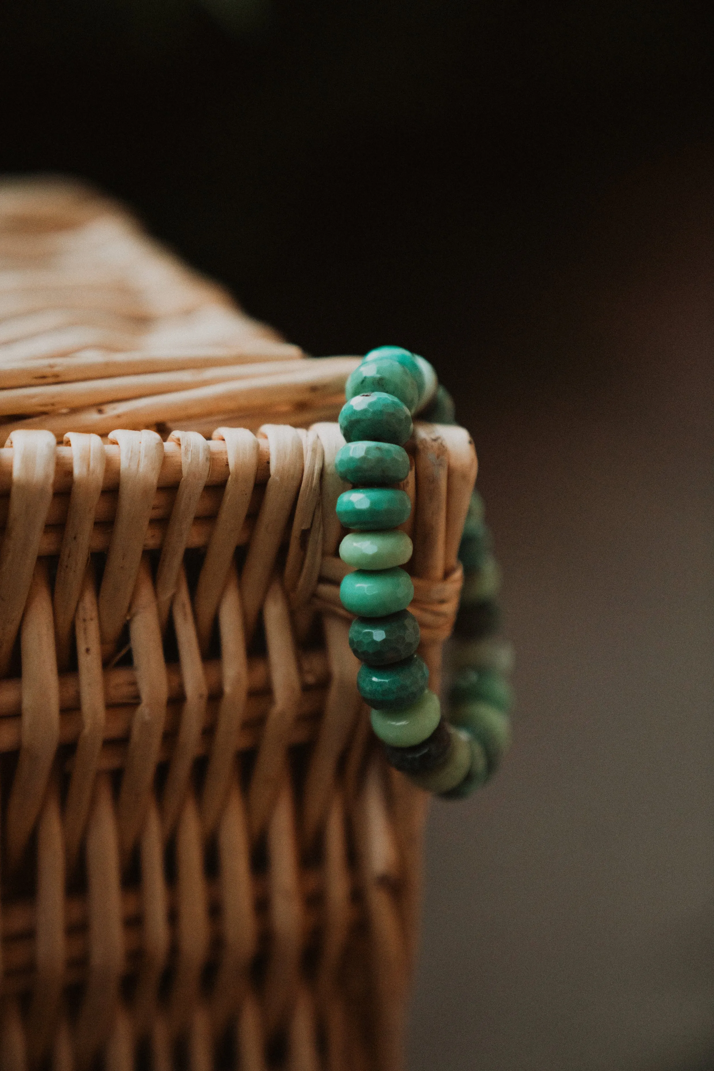 Green Chrysoprase Bracelet sold by Goldie Lew