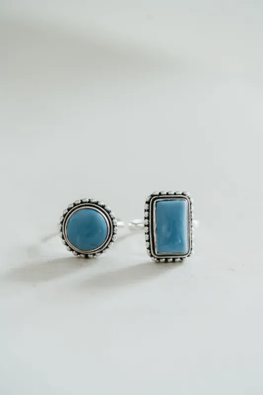 Jasmine Ring | Blue Opal - FINAL SALE sold by Goldie Lew