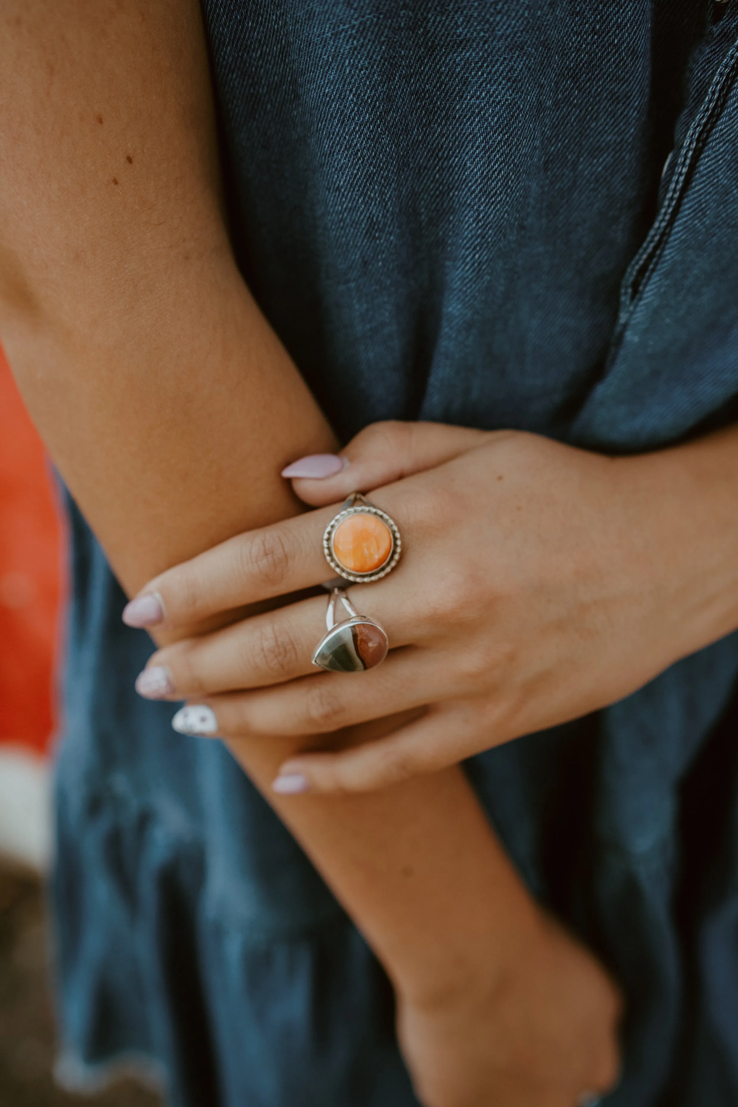 Angela Ring | Spiny Oyster sold by Goldie Lew product image thumbnail 5