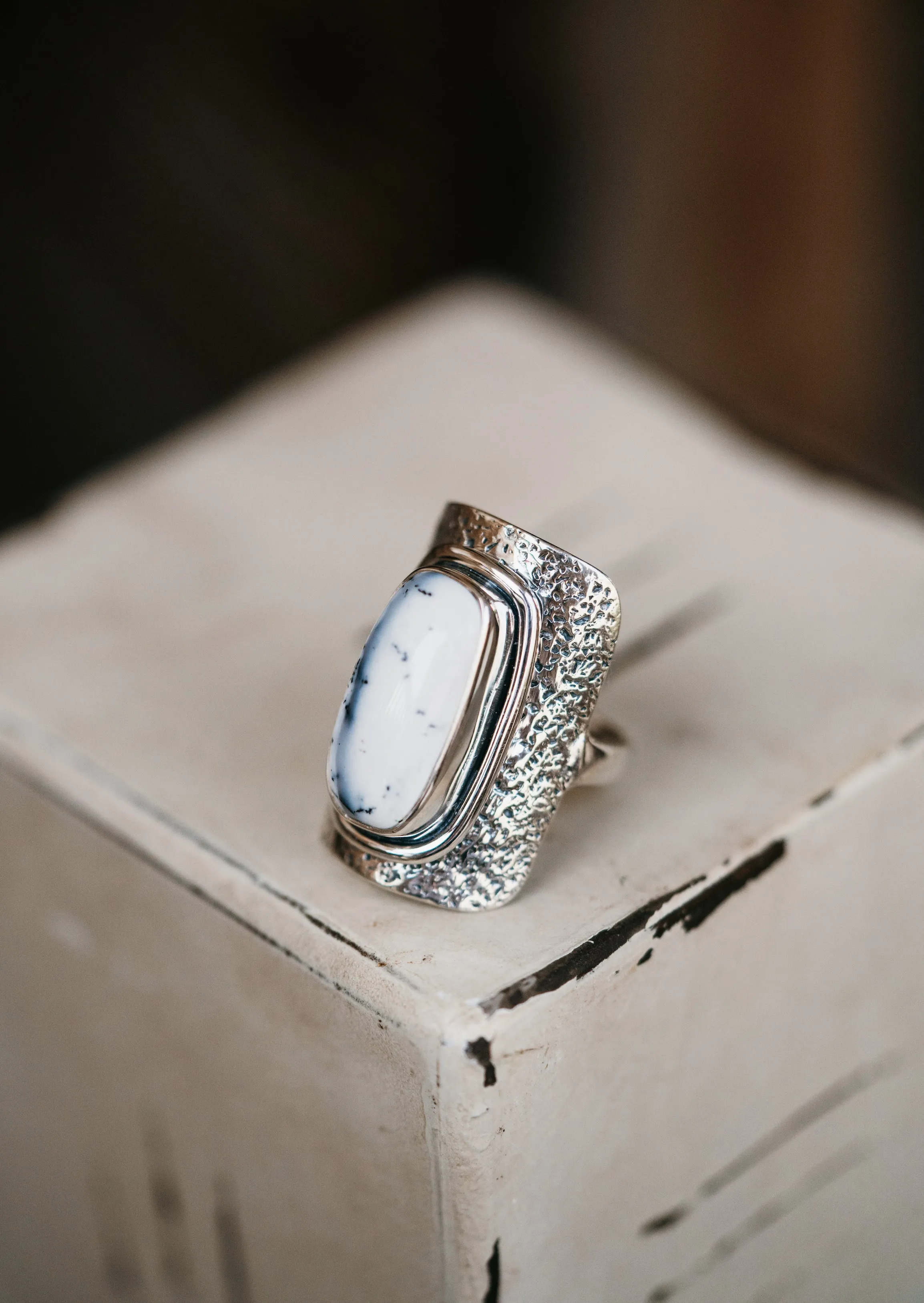 Saylor Ring | Dendritic Opal sold by Goldie Lew product image thumbnail 2