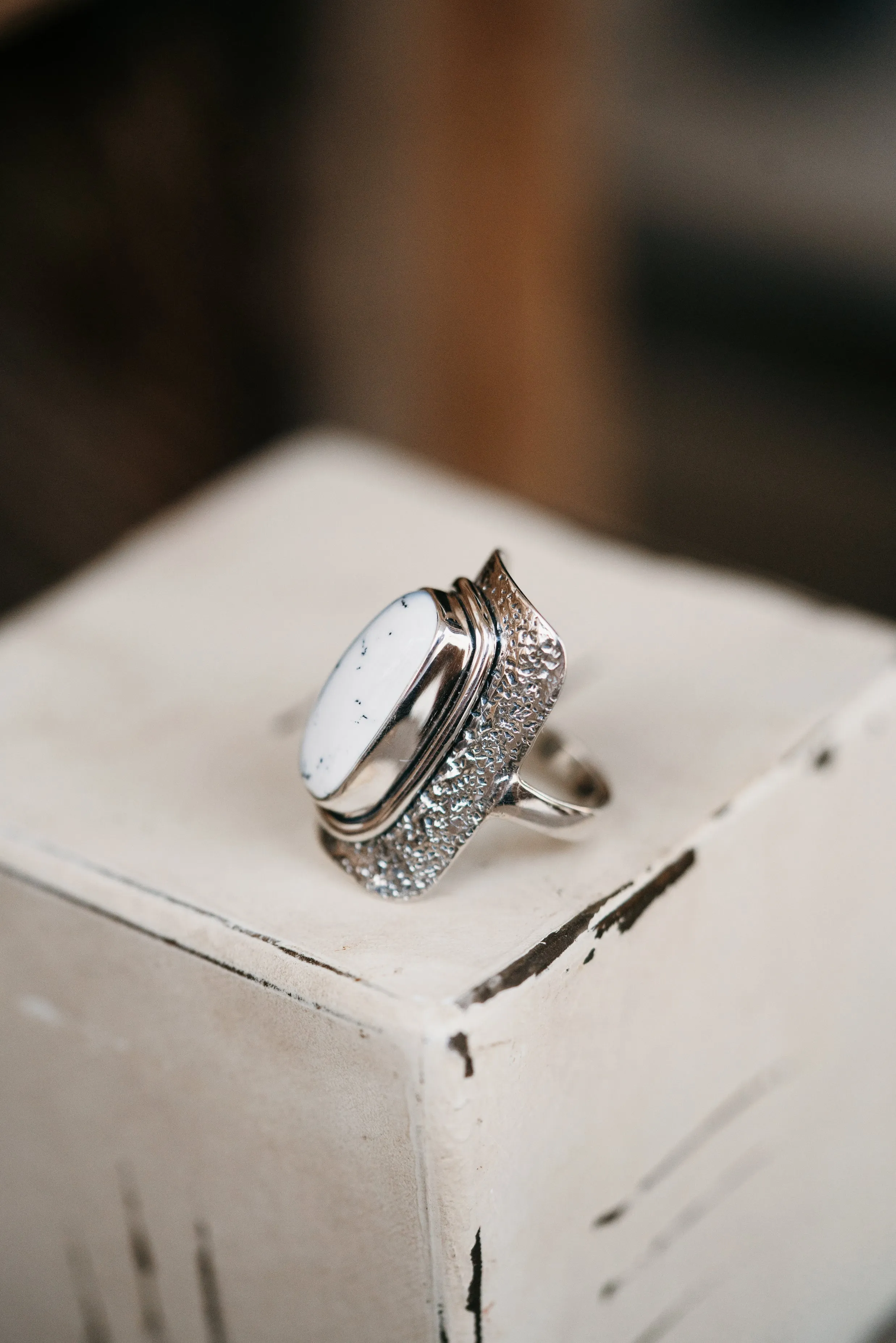 Saylor Ring | Dendritic Opal sold by Goldie Lew product image thumbnail 3