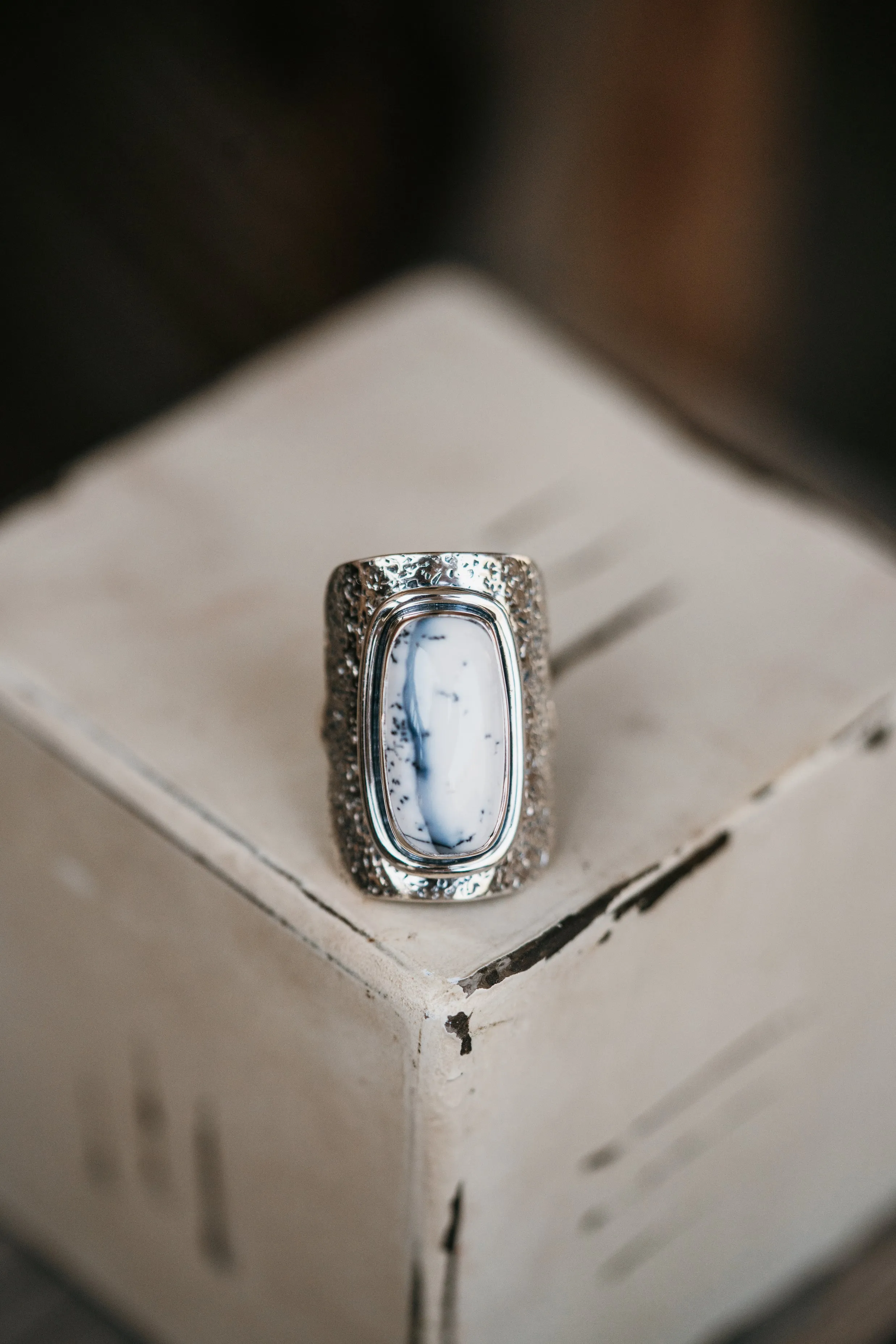 Saylor Ring | Dendritic Opal sold by Goldie Lew