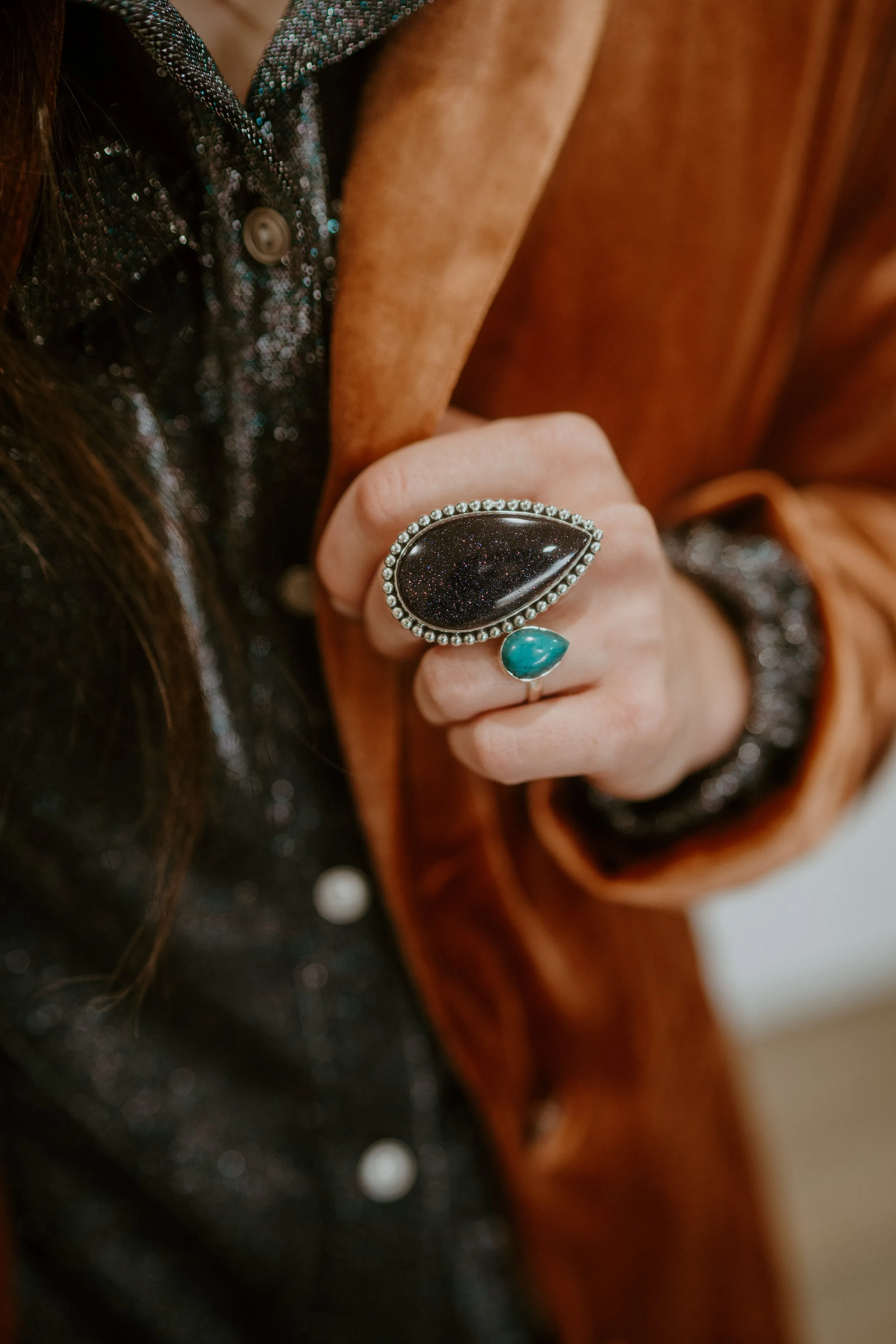 Archibald Ring | Chrysocolla sold by Goldie Lew product image thumbnail 2
