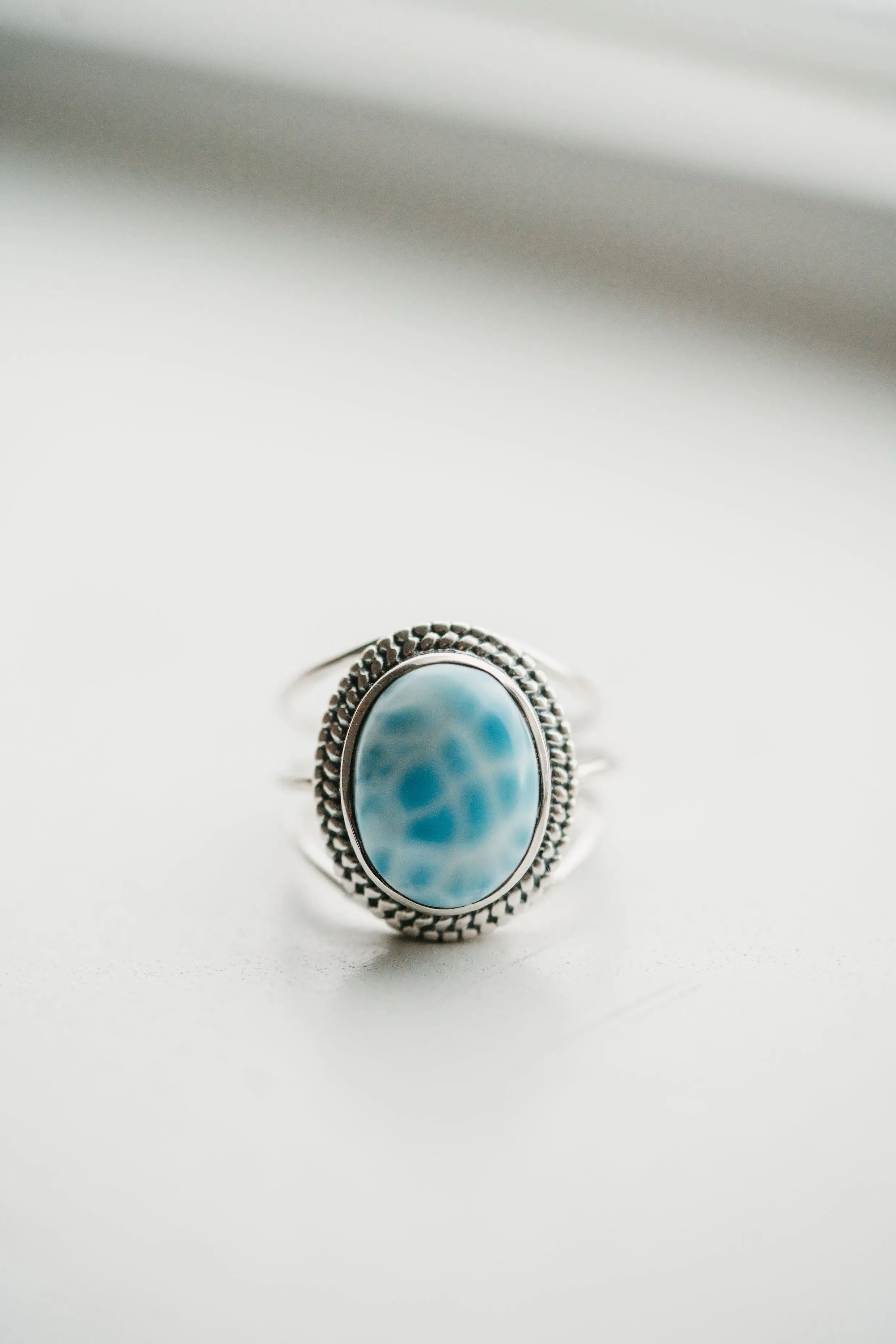Trish Ring | Larimar sold by Goldie Lew