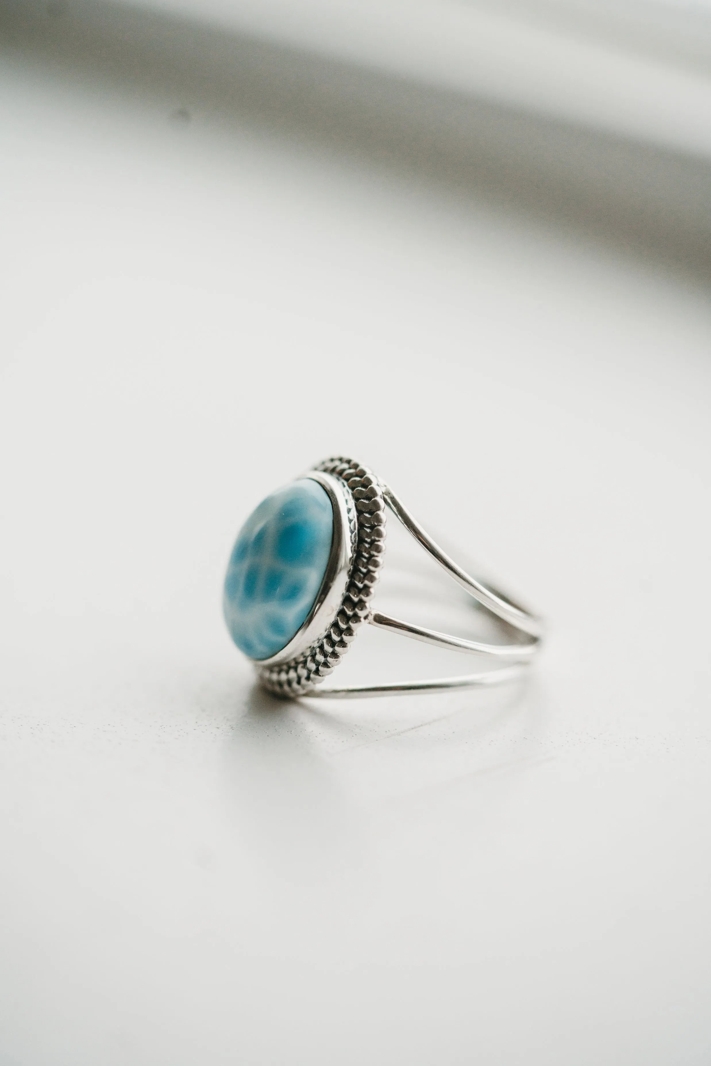 Trish Ring | Larimar sold by Goldie Lew product image thumbnail 2