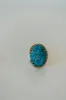 Curtis Ring | Carved Turquoise sold by Goldie Lew