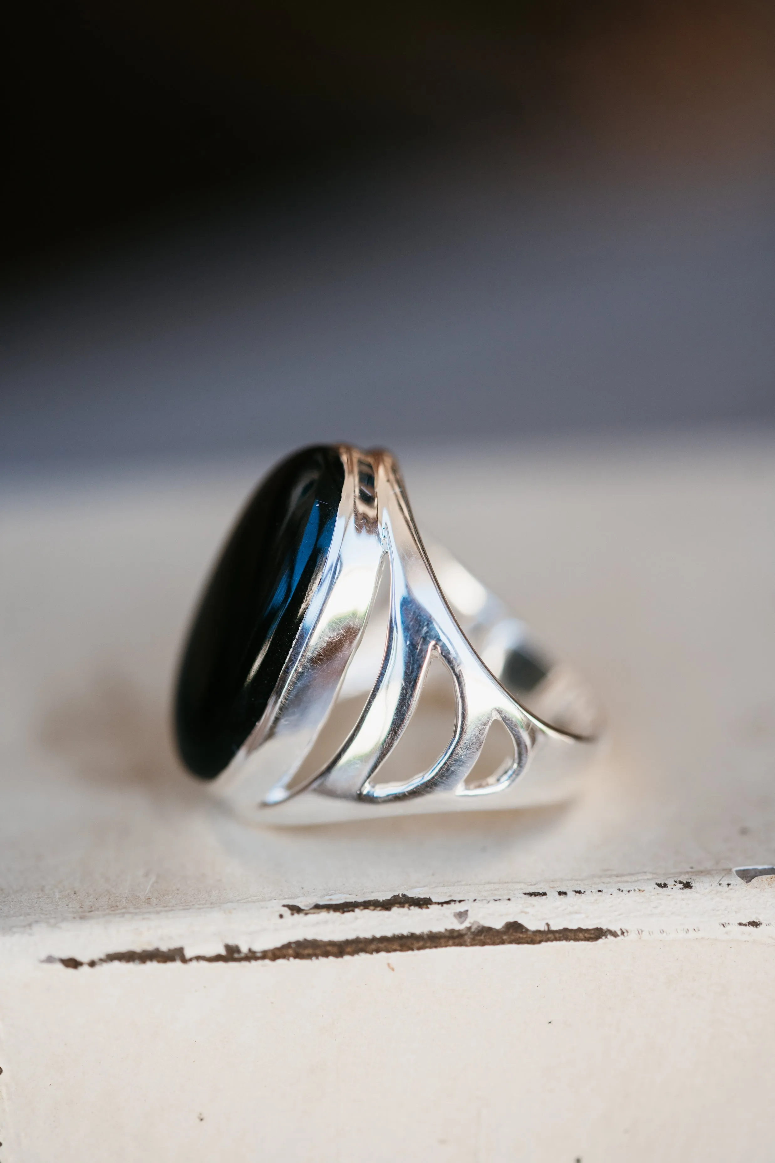 Rome Ring | Black Onyx sold by Goldie Lew product image thumbnail 4