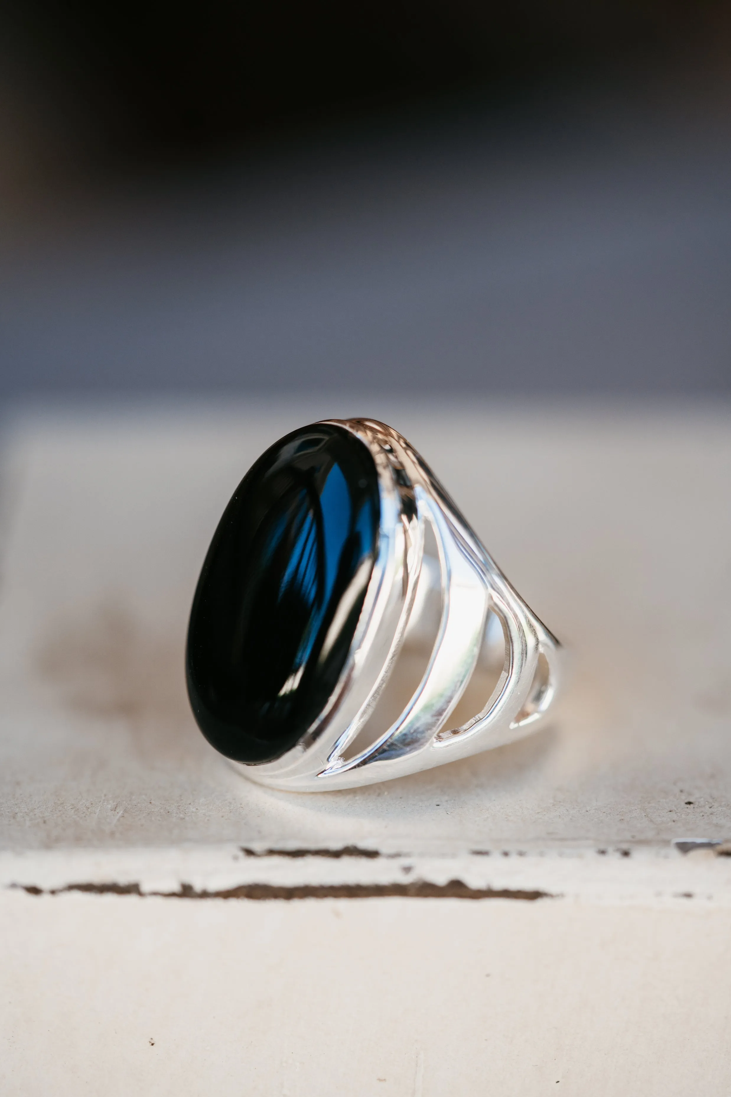 Rome Ring | Black Onyx sold by Goldie Lew product image thumbnail 3