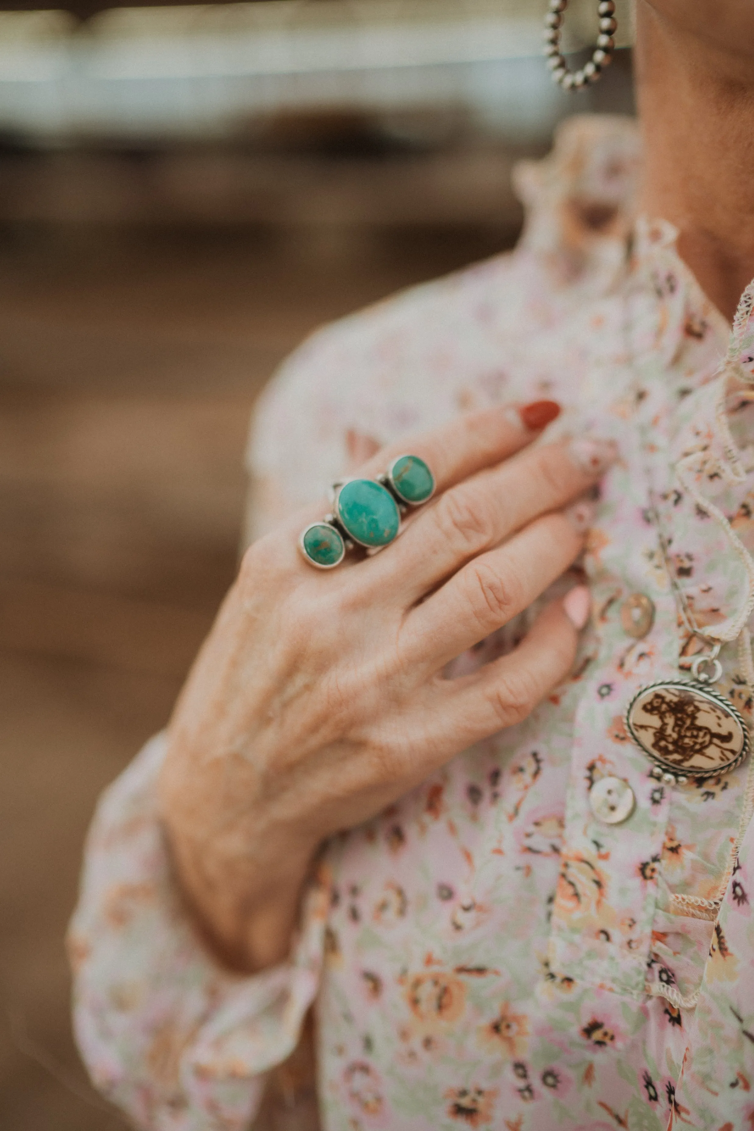 Emerson Ring | Turquoise - FINAL SALE sold by Goldie Lew product image thumbnail 2