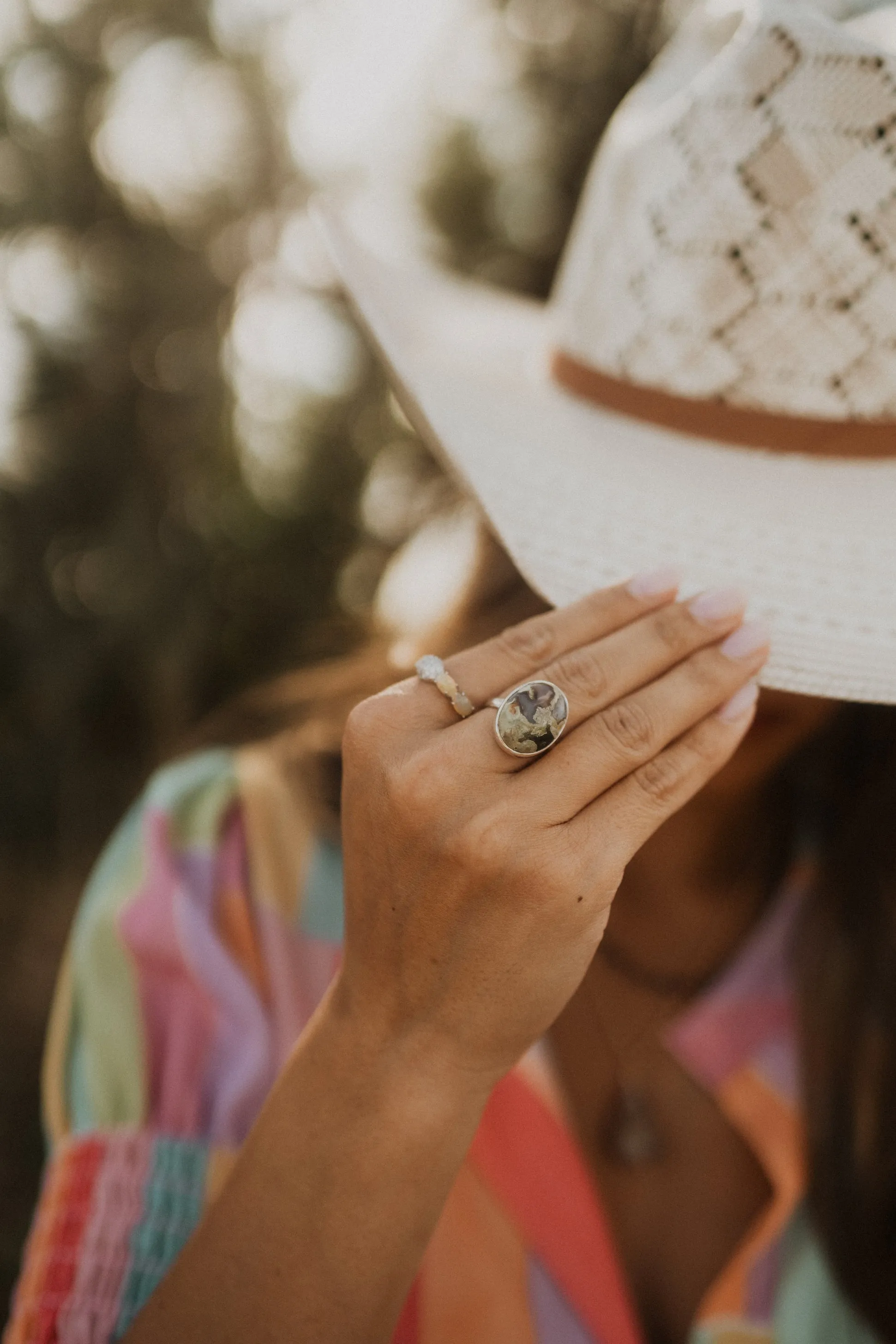 Felecia Ring | Rainforest Jasper sold by Goldie Lew product image thumbnail 2